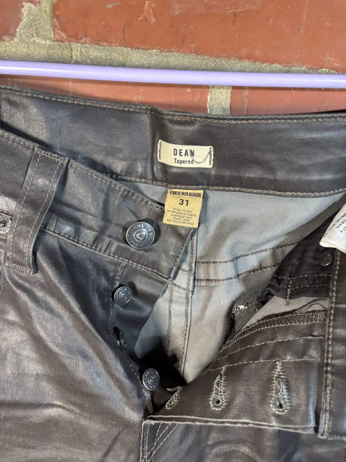 True Religion True Religion Men's Dean Tapered Size 31 (Measures 35/33.5) Size US 35 - 6 Thumbnail