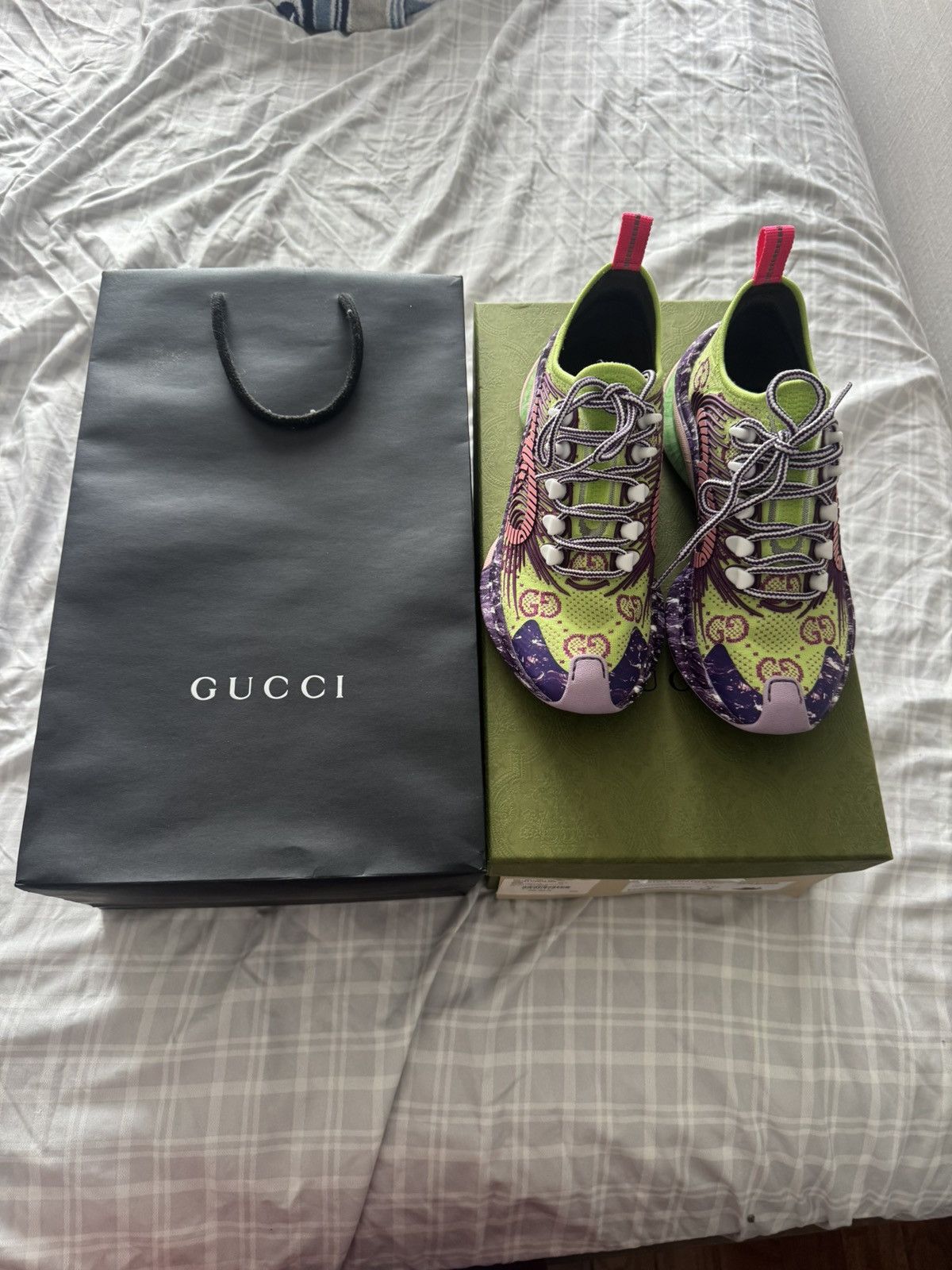 Gucci Gucci Run Technical knit fabric sneakers Size US 5.5 / IT 35.5 - 6 Thumbnail