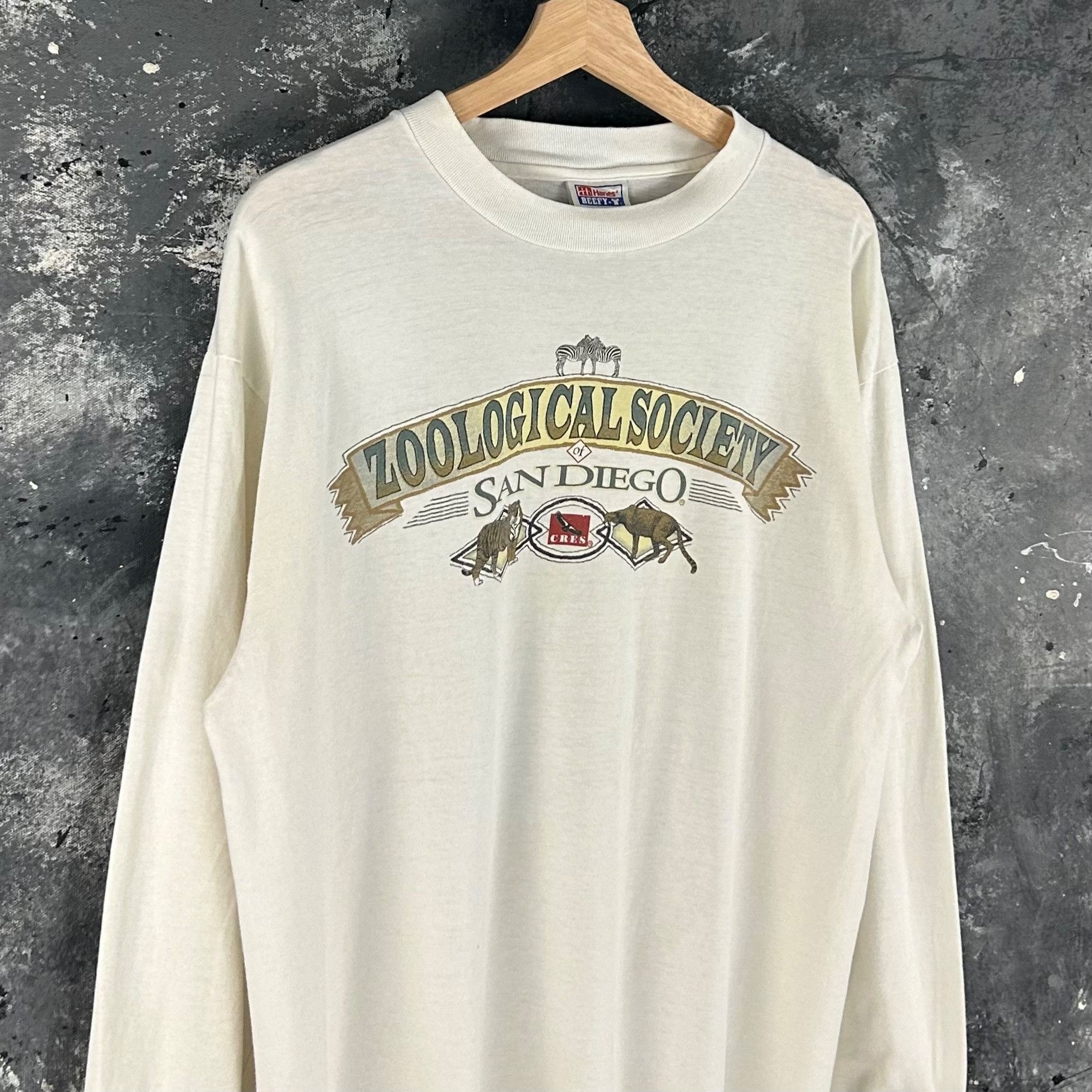 Vintage Vintage Zoo nature longsleeve shirt Size US L / EU 52-54 / 3 - 3 Thumbnail