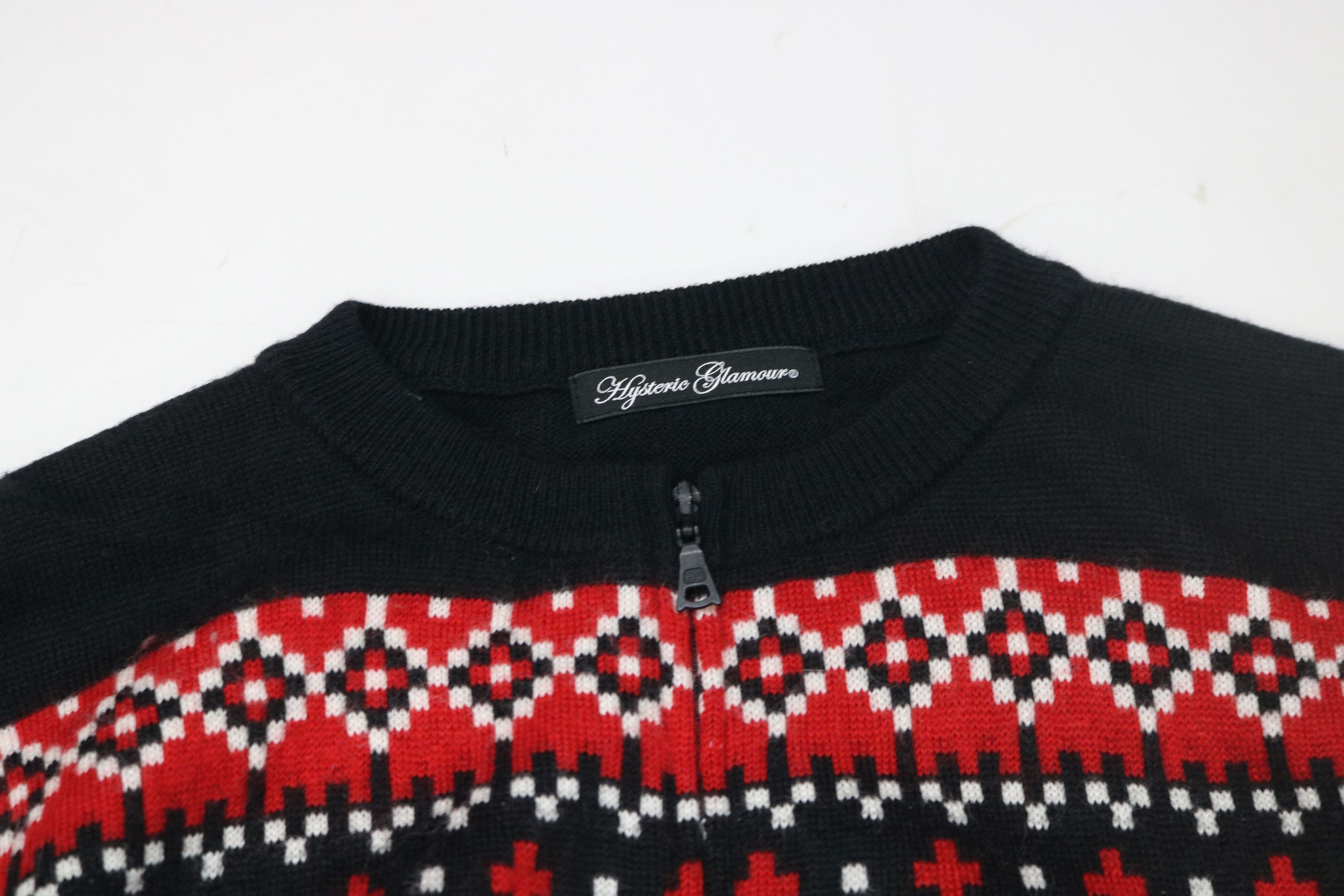 Hysteric Glamour HYSTERIC GLAMOUR Bulldog Knit Zip-Up Size ONE SIZE - 7 Thumbnail