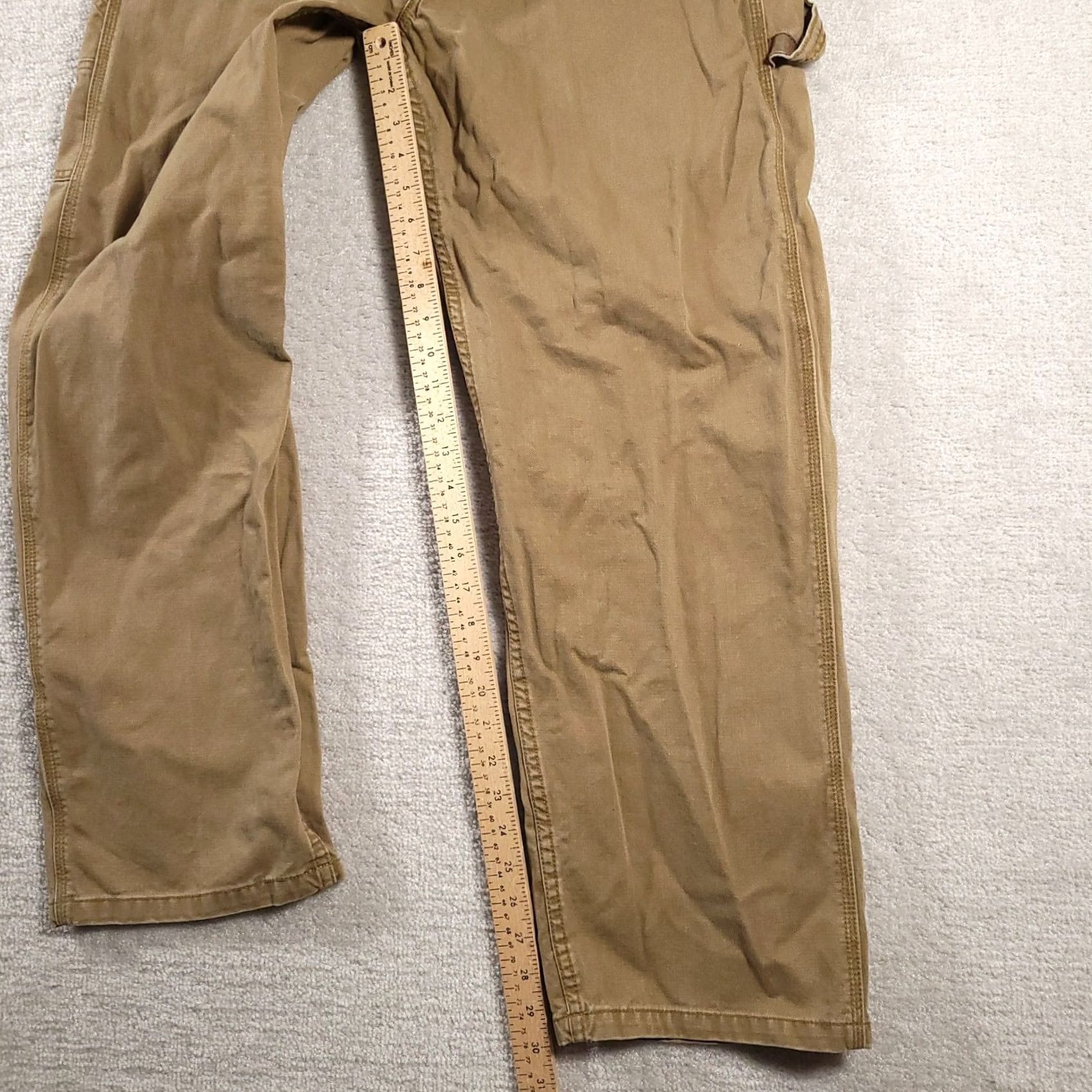 Vintage Legendary Whitetails Jeans Mens 34x30 Carpenter Denim Brown 5-Pocket Regular Straight Belt Loops Logo Embroidered Rise Mid Vintage Size US 34 / EU 50 - 7 Thumbnail