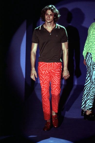 Gucci GUCCI Pants Trousers Pink Red Logo Print Cotton TOM FORD Size 28" / US 6 / IT 42 - 3 Thumbnail