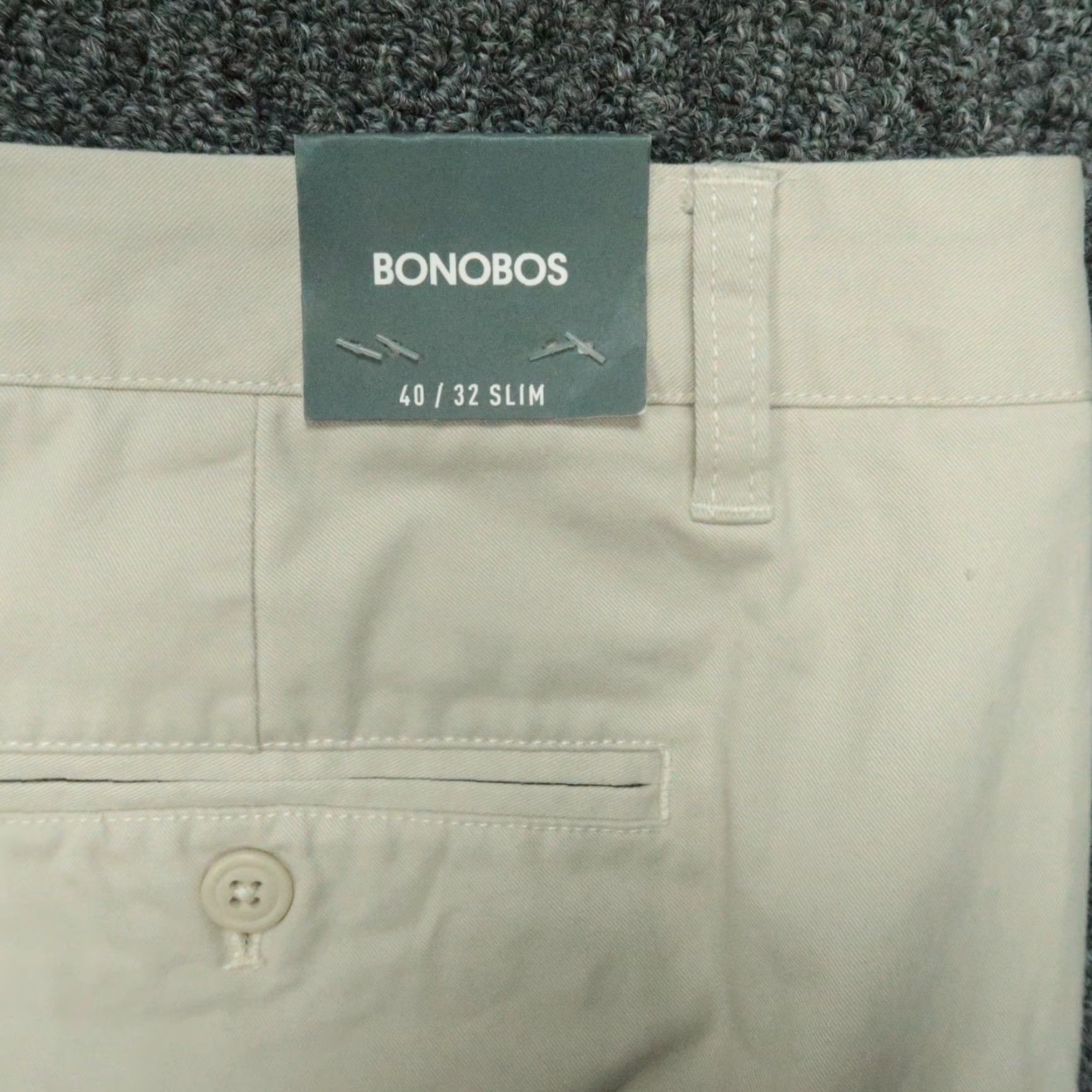 Bonobos Bonobos Pants Mens 40x32 Slim Chino Beige 40 Inseam Stretch NWT Vintage No Size US 40 / EU 56 - 6 Thumbnail