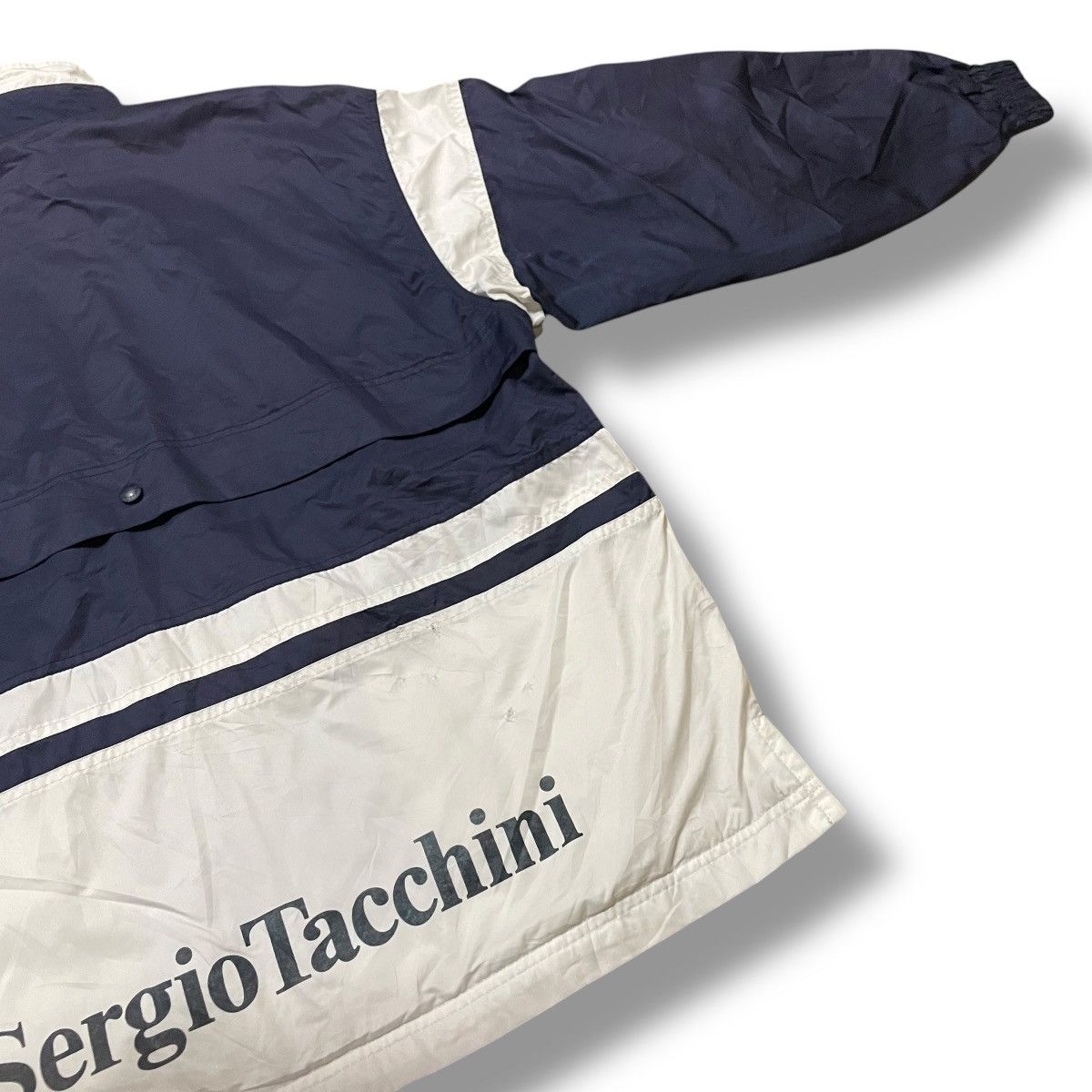 Sergio Tacchini × Vintage VINTAGE SERGIO TACCHINI EMBROIDERED SPELL OUT WINDBREAKER Size US M / EU 48-50 / 2 - 11 Thumbnail