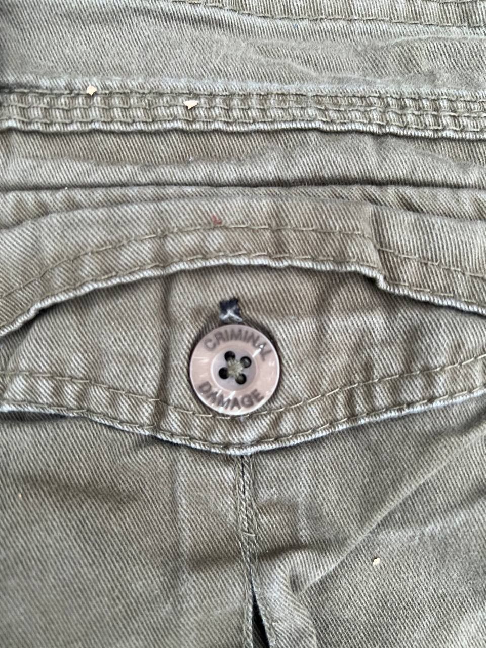 Criminal Damage × Vintage Vintage Y2K Criminal Damage Mikitary Baggy Cargo Rap Shorts Size US 36 / EU 52 - 9 Thumbnail