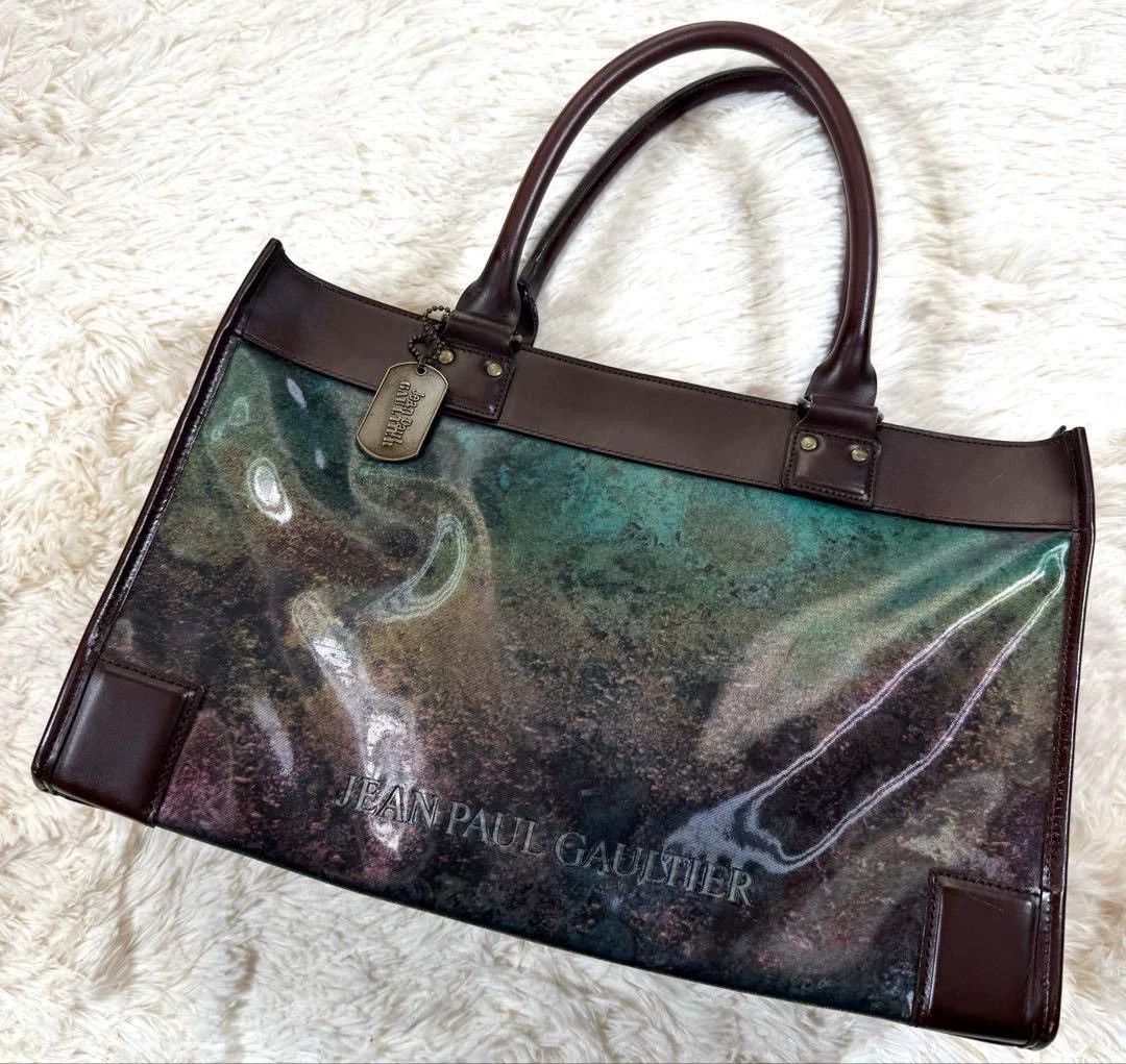 Jean Paul Gaultier Jean Paul Gaultier Jade Beetle Leather Handbag - Rare Size ONE SIZE - 2 Thumbnail