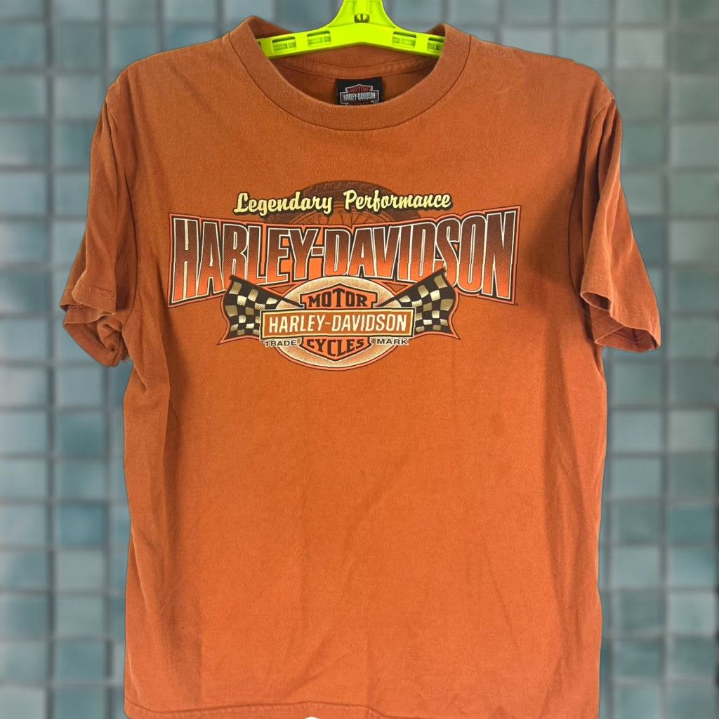 Harley Davidson Harley-Davidson Athens OH T Shirt Womens L Brown Graphic Tee Short Sleeve Regular Fit Crew Neck Size L / US 10 / IT 46 - 1 Thumbnail