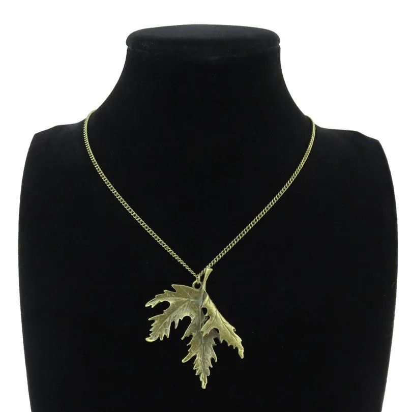 Jewelry Trendy Plant Leaves Necklace Size ONE SIZE - 3 Thumbnail