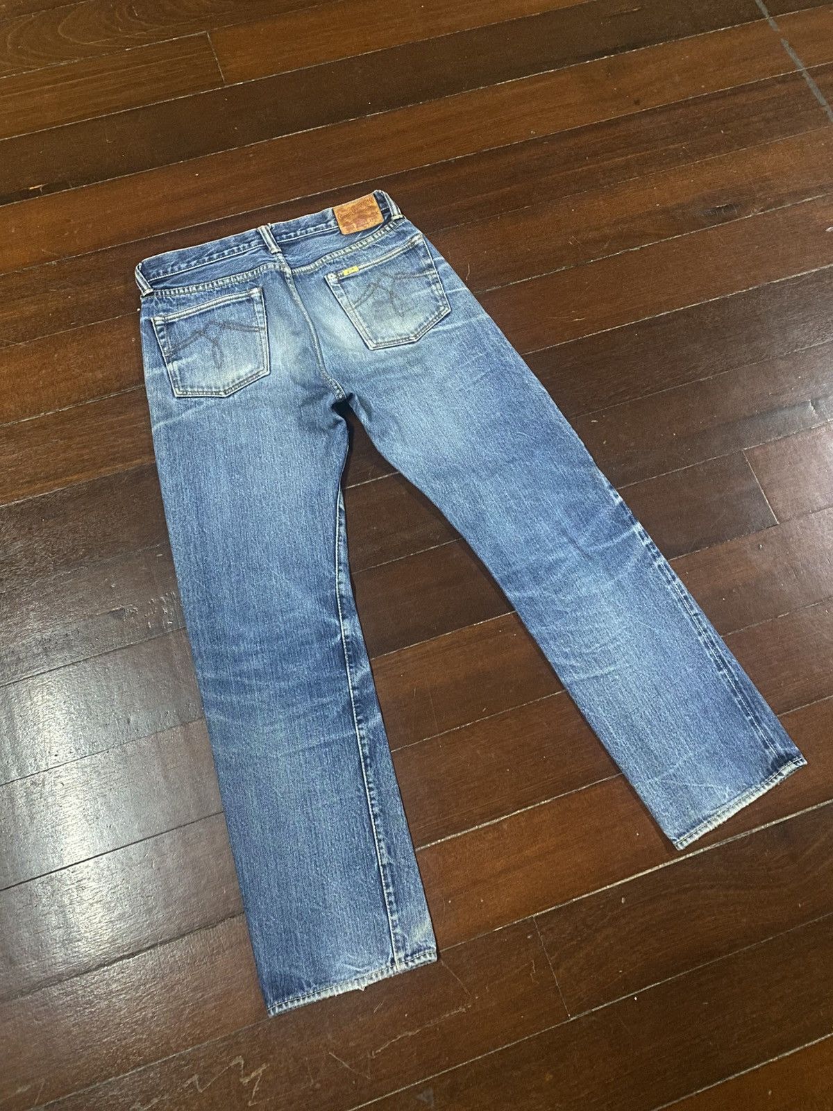 Warehouse vintage GLEEM CLOTHING japanes brand selvedge mud wash faded Size US 32 / EU 48 - 10 Thumbnail