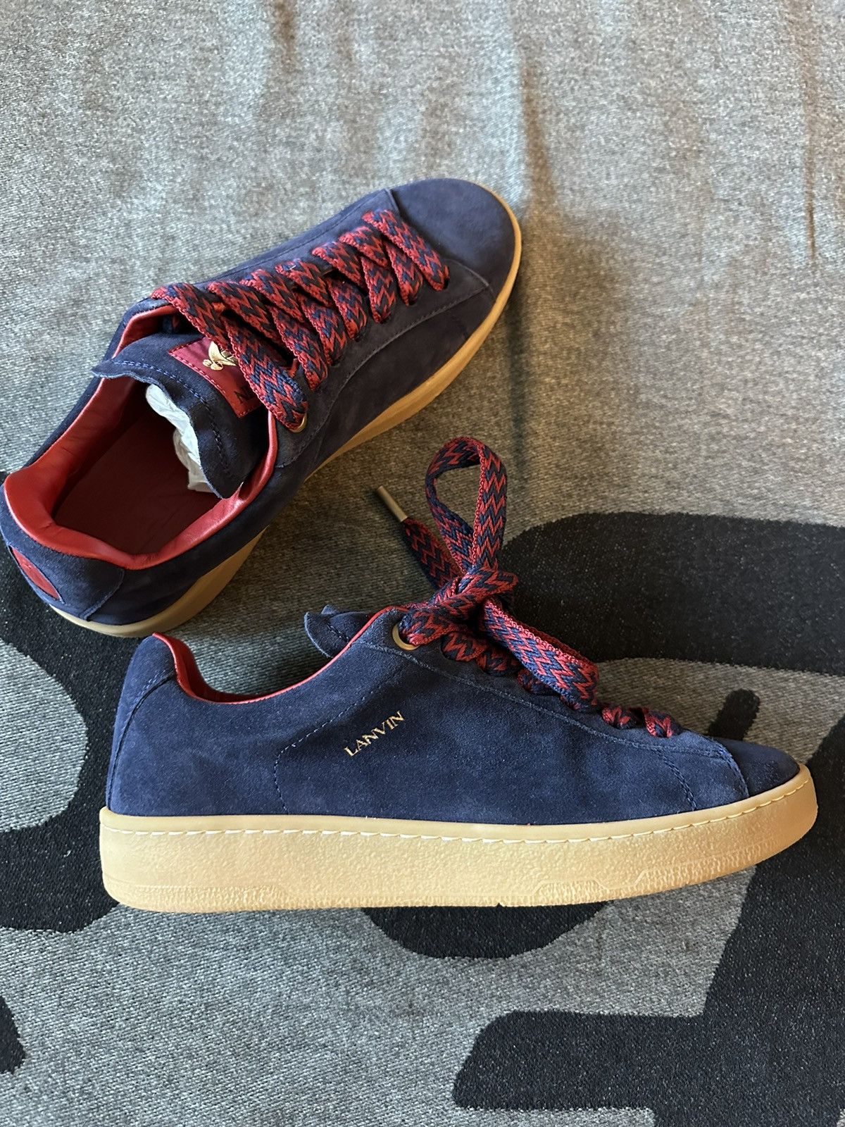 Lanvin Lanvin lace-up low-top sneakers Size US 10 / EU 43 - 1 Thumbnail
