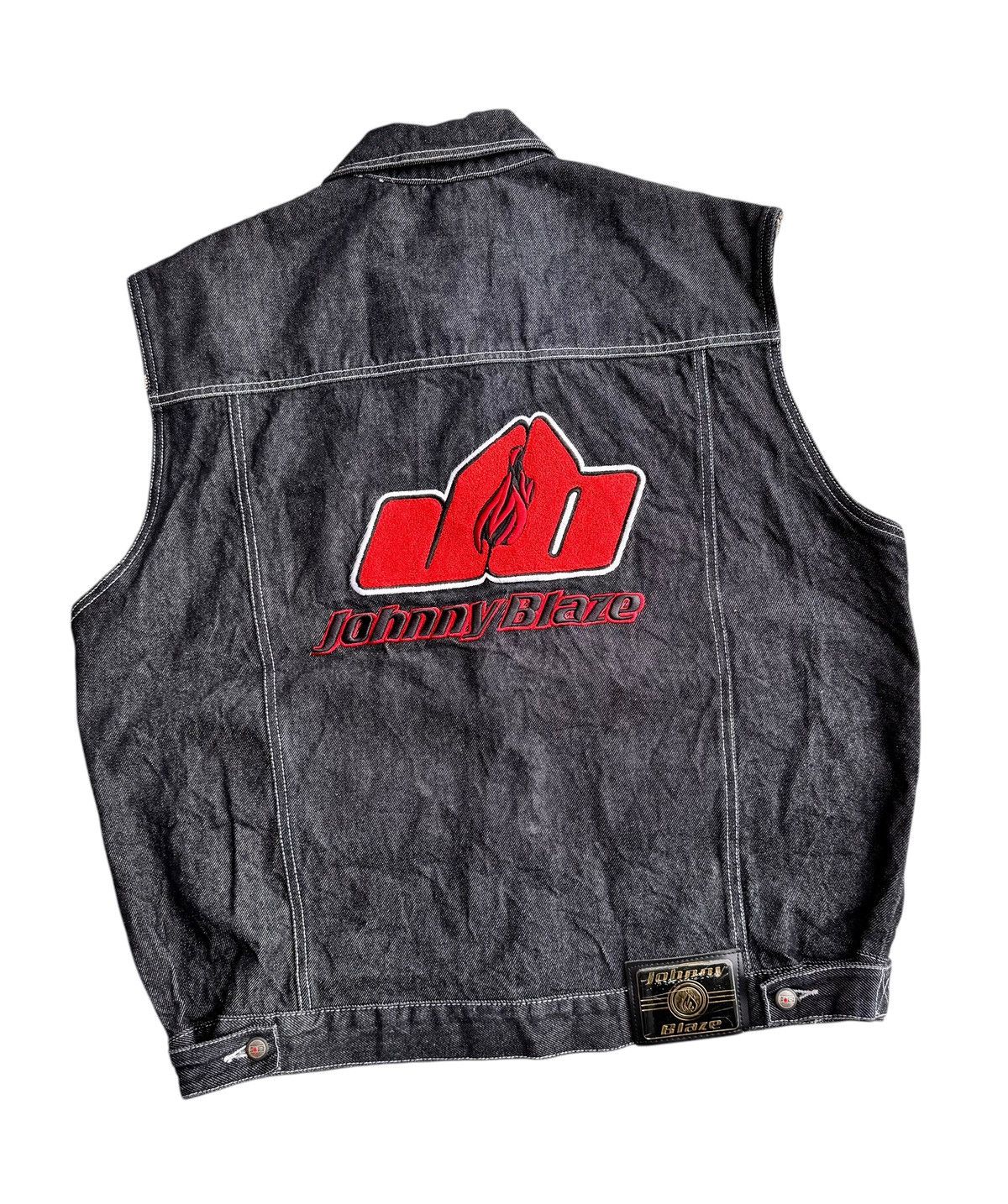 JNCO Vintage Johnny Blazer Sleeve Less Embroidery Jacket Size US L / EU 52-54 / 3 - 1 Thumbnail