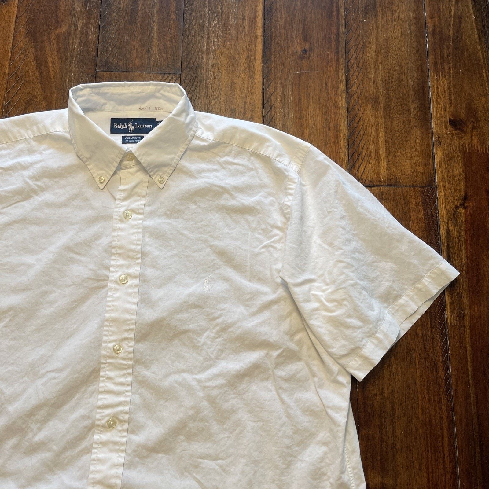Polo Ralph Lauren Ralph Lauren Polo Yarmouth Cotton Shirt 16" EUC Soft Size US XL / EU 56 / 4 - 2 Thumbnail