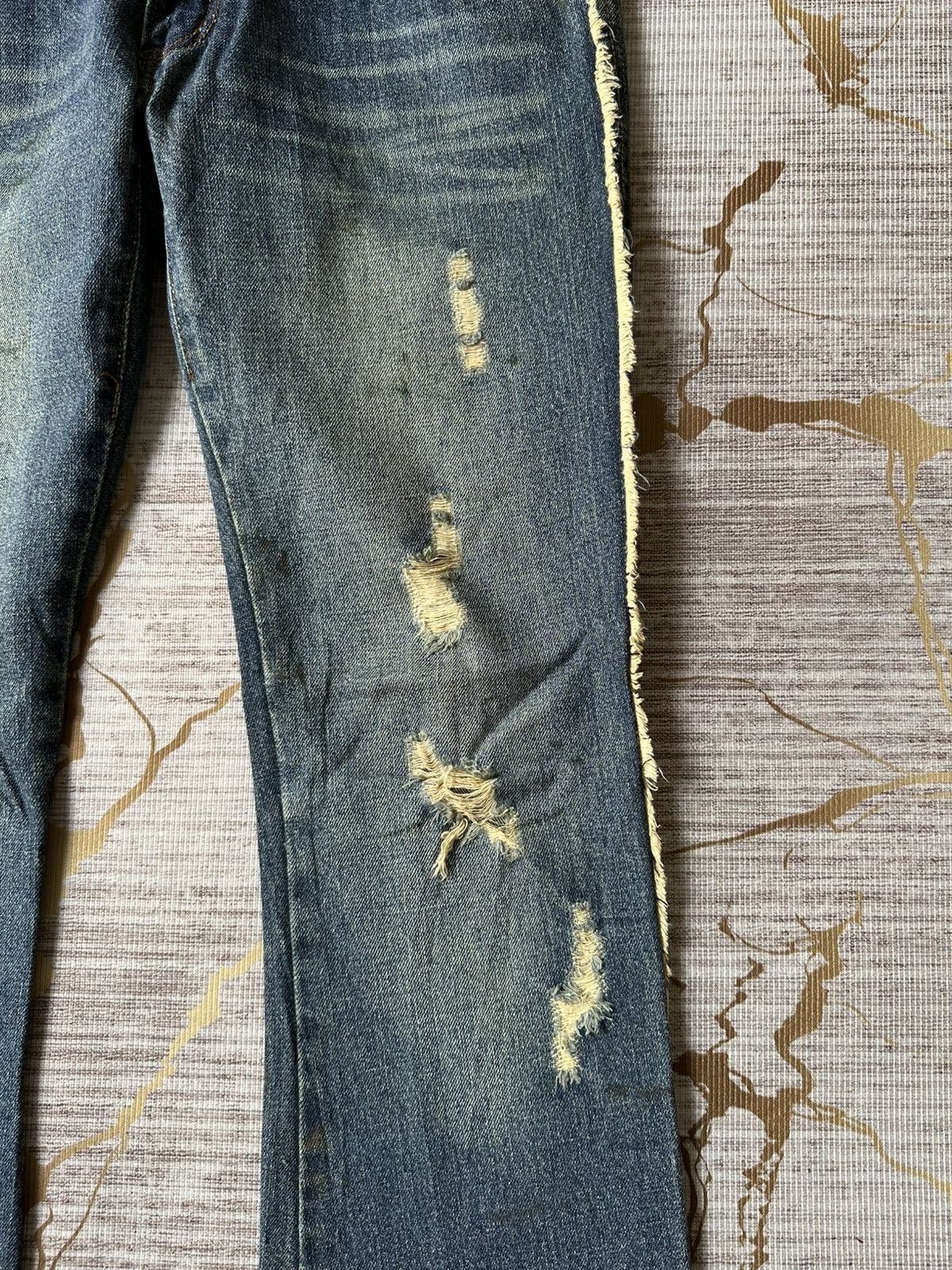 Japanese Brand FLARE Philodox Distressed Design Denim Size US 30 / EU 46 - 9 Thumbnail