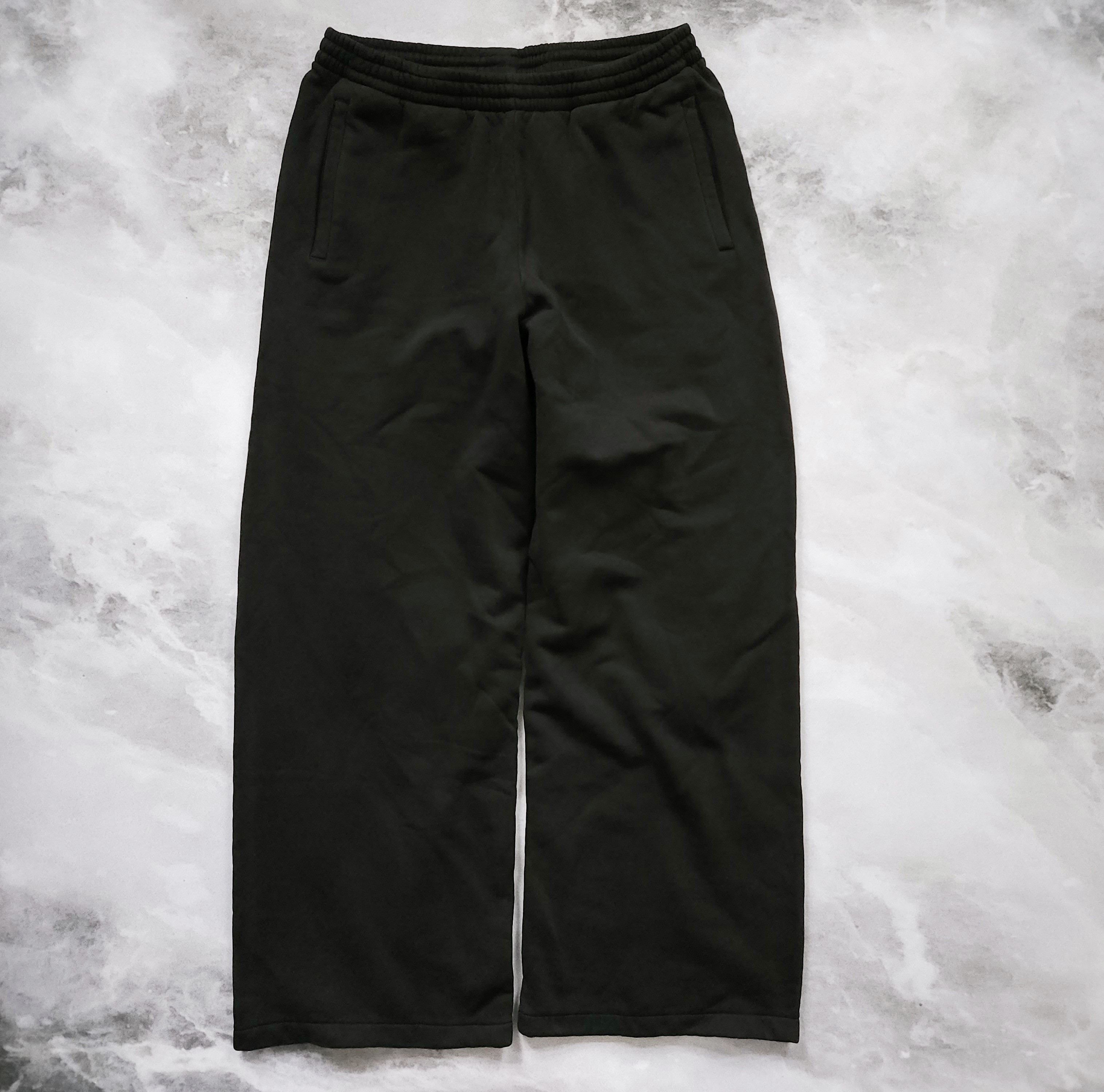 image of Yeezy Gap Balenciaga Wide Leg Double Layer Sweatpants L New in Black, Men's (Size 34)