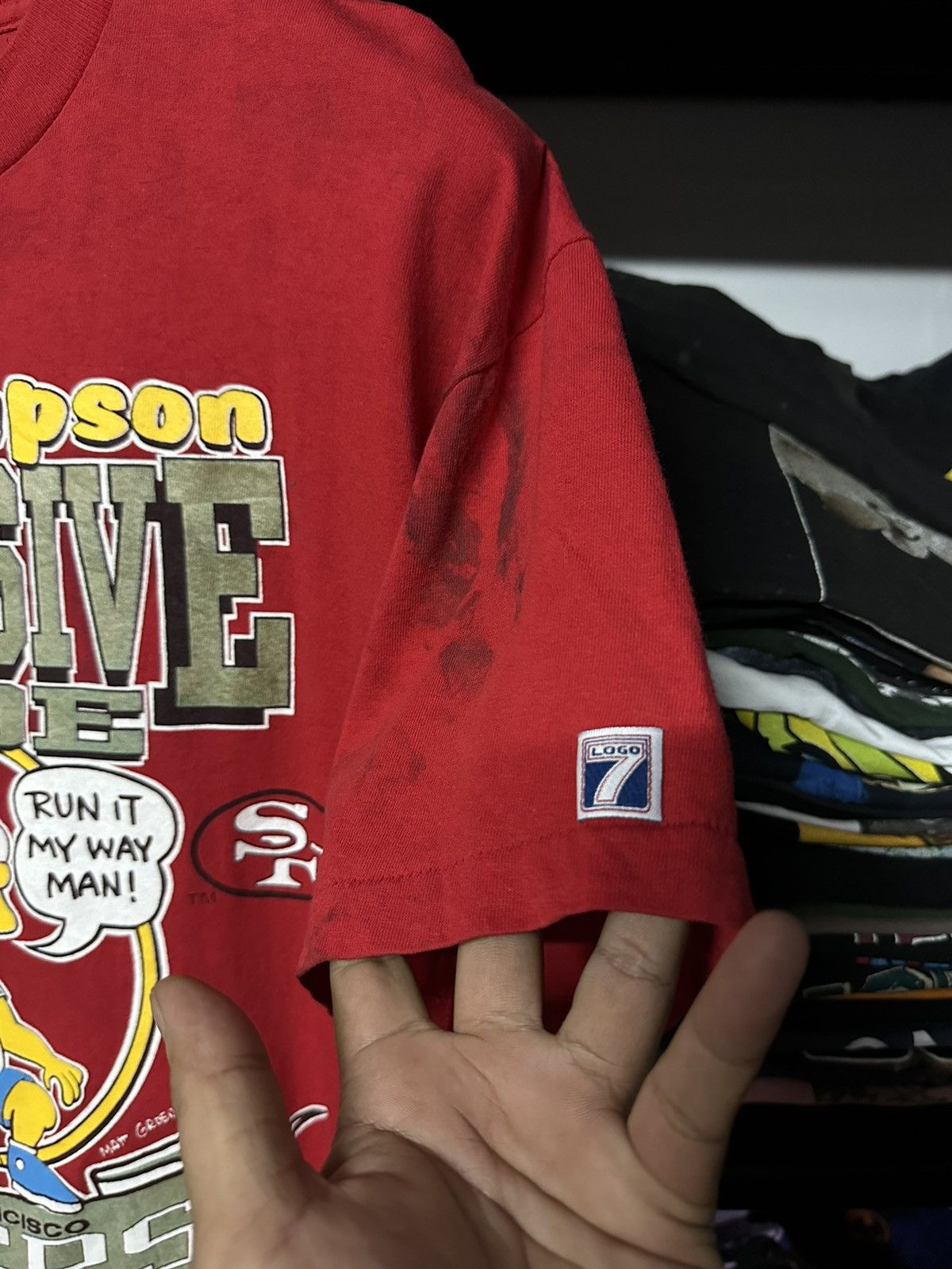 Cartoon Network Vintage 90s Bart Simpson 49 Ers Logo 7 Faded Tee Size US XL / EU 56 / 4 - 6 Thumbnail