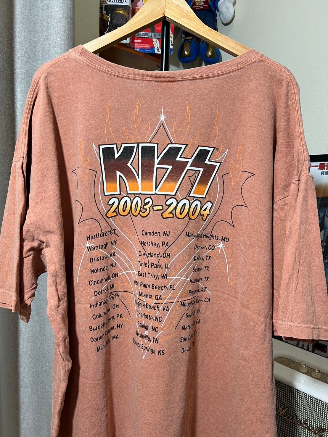 KISS × Vintage Vintage 03-04's Kiss Kustom Shop shirt BN Size US XXL / EU 58 / 5 - 3 Thumbnail
