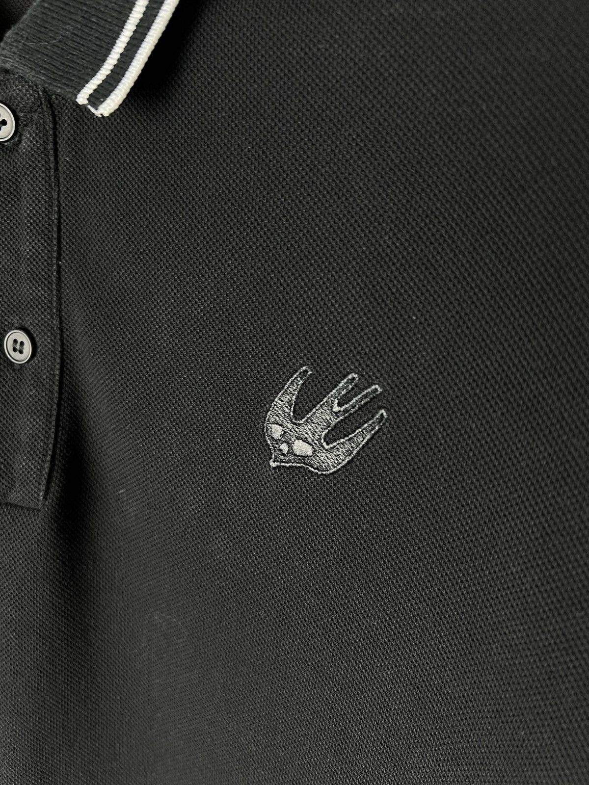 Alexander McQueen Luxury MCQ Alexander McQueen Black Swallow Logo Polo Shirt Size US S / EU 44-46 / 1 - 2 Thumbnail