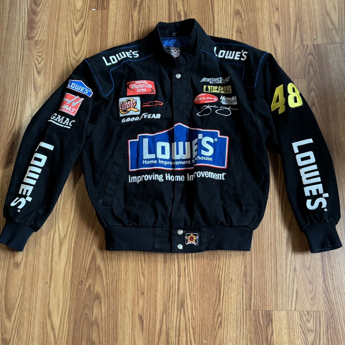 Vintage Lowe's Racing Nascar Winston Cup Black Jacket Size M Size US XL / EU 56 / 4 - 2 Thumbnail