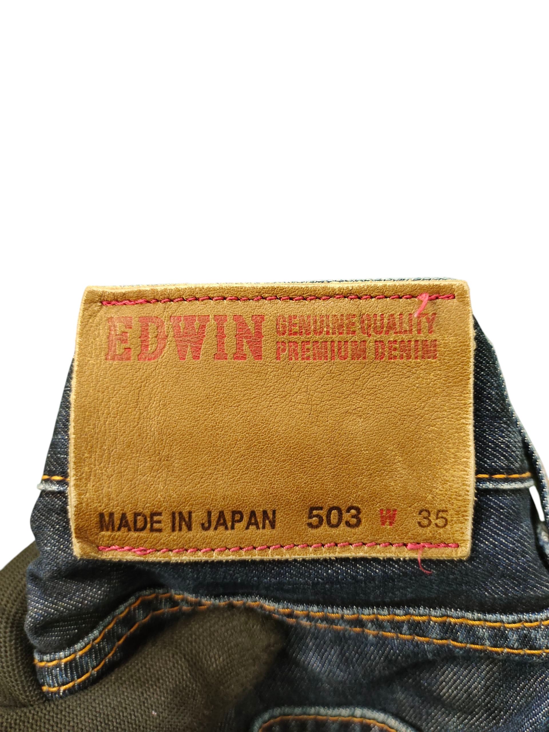 Comme des Garcons × Undercover Vintage 90s Edwin 503 Clawmark Distress Faded Denim Jeans Size US 35 - 11 Thumbnail