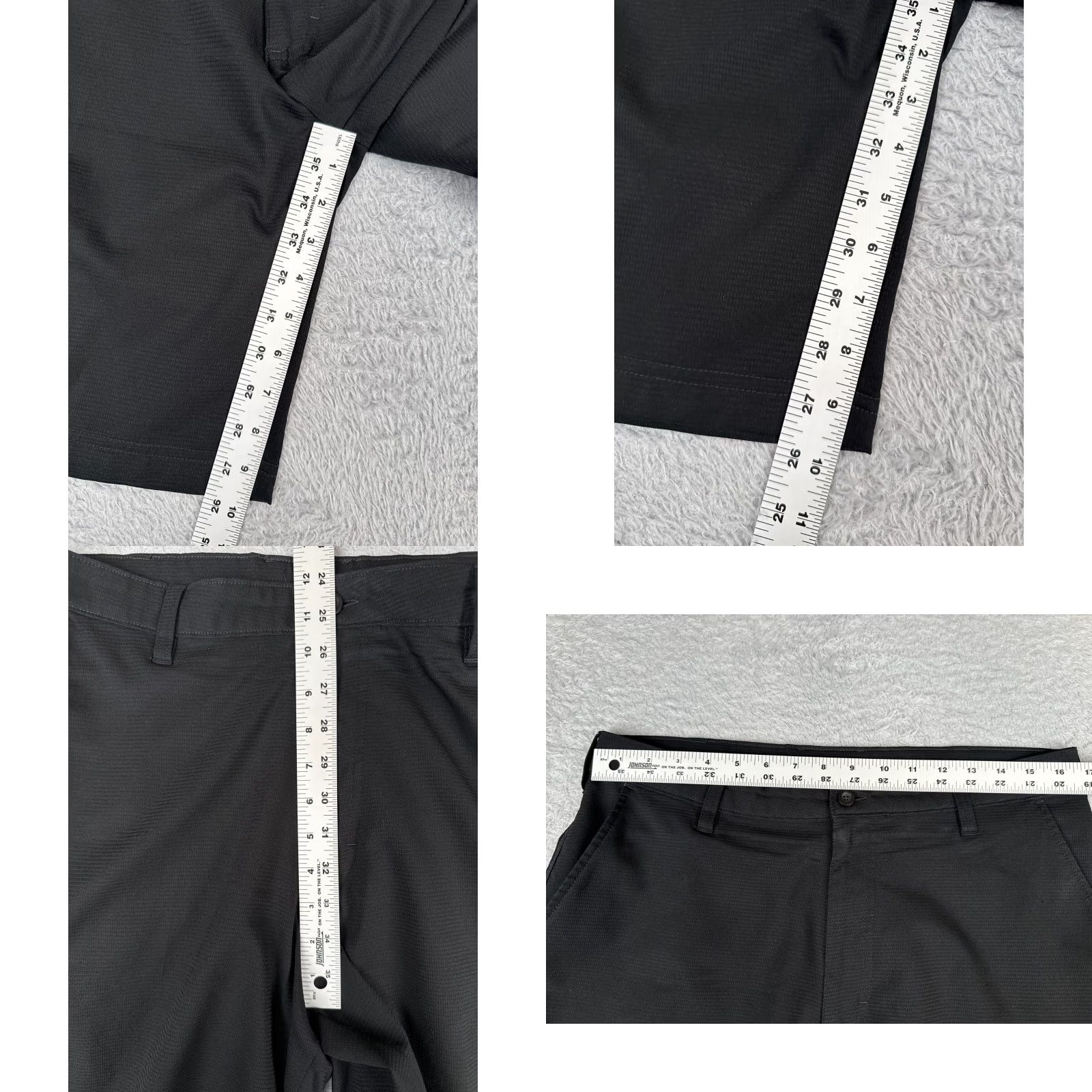 Champion Champion Shorts Men 34 Black Chino 100% Polyester Cargo Skate Beach Casual 34x10 Size US 34 / EU 50 - 8 Thumbnail