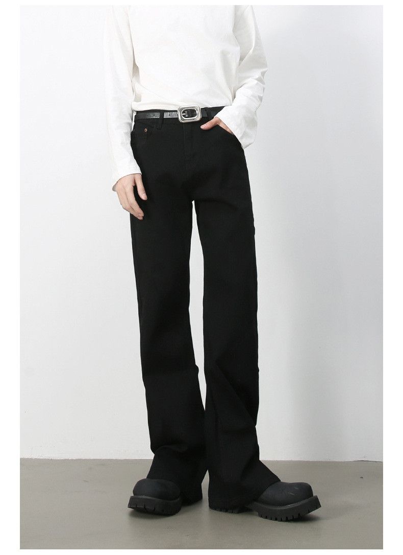 Japanese Brand × Jean Japanese retro solid color versatile flared casual jeans Size US 32 / EU 48 - 3 Thumbnail