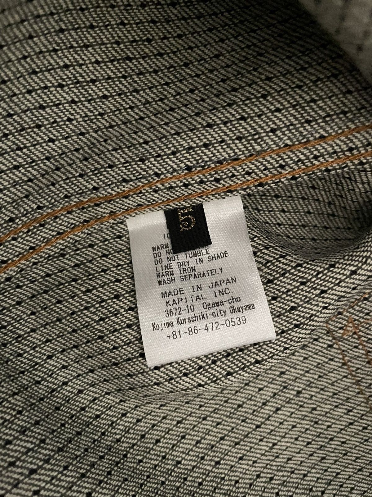 Kapital × Kapital Kountry Kapital Century Denim Jacket Type I 1st Gray Sashiko Boro Size US XL / EU 56 / 4 - 6 Thumbnail