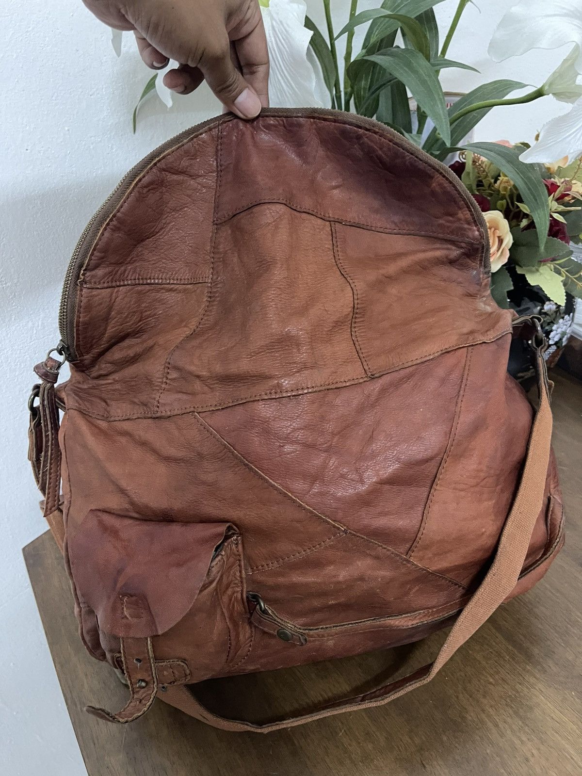 And A × Genuine Leather × Japanese Brand Leather Messenger Crossbody bag Size ONE SIZE - 7 Thumbnail