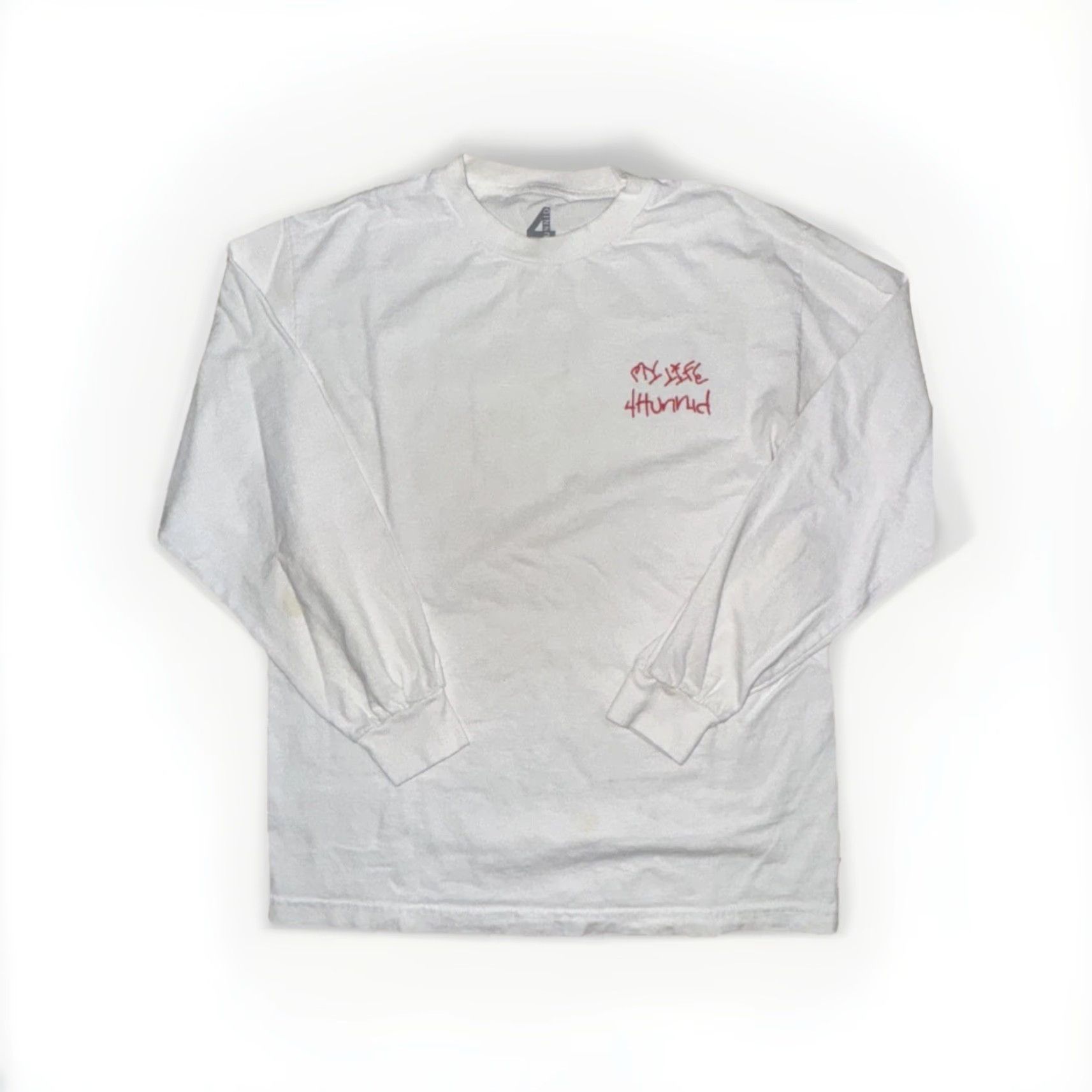 Vintage VINTAGE? 4Hunnid Long Sleeve Graphic Tee White M Good Sex No Stress Mens Shirt Size US M / EU 48-50 / 2 - 3 Thumbnail