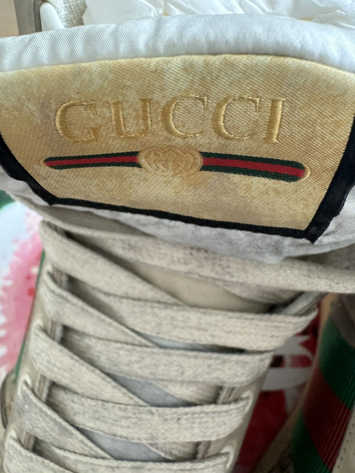 Gucci Gucci Men’s Screener GG High-Top Sneakers Size US 7.5 / EU 40-41 - 23 Thumbnail