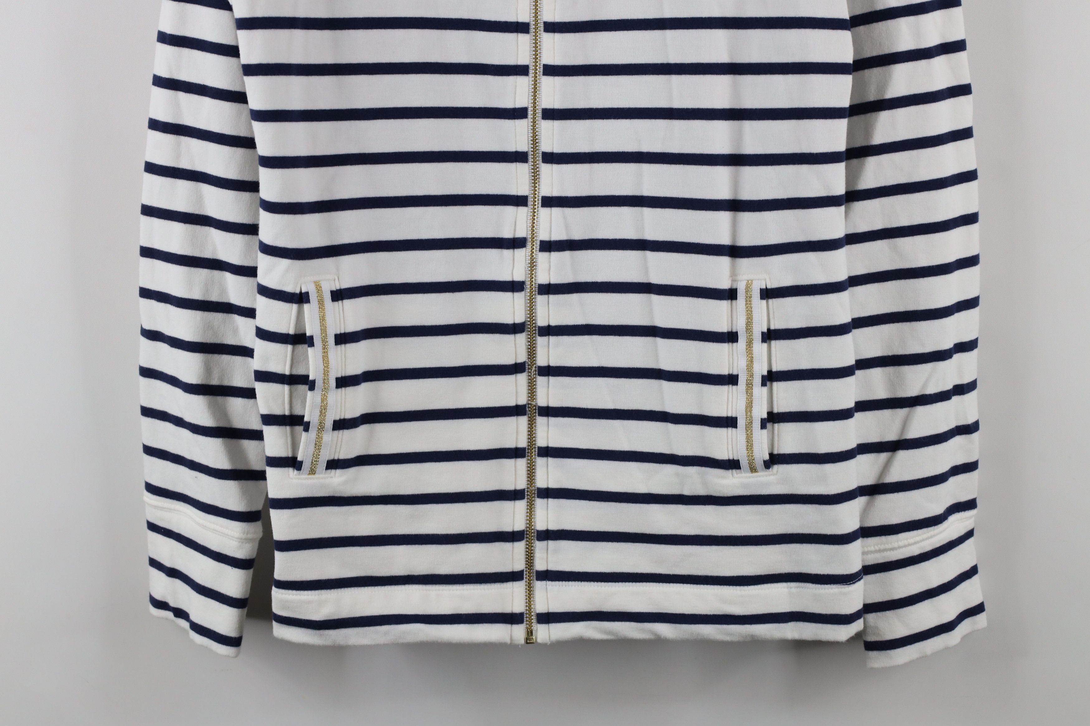 Lilly Pulitzer × Vintage Lilly Pulitzer Bennett Striped French Terry Full Zip Jacket Size S / US 4 / IT 40 - 3 Thumbnail