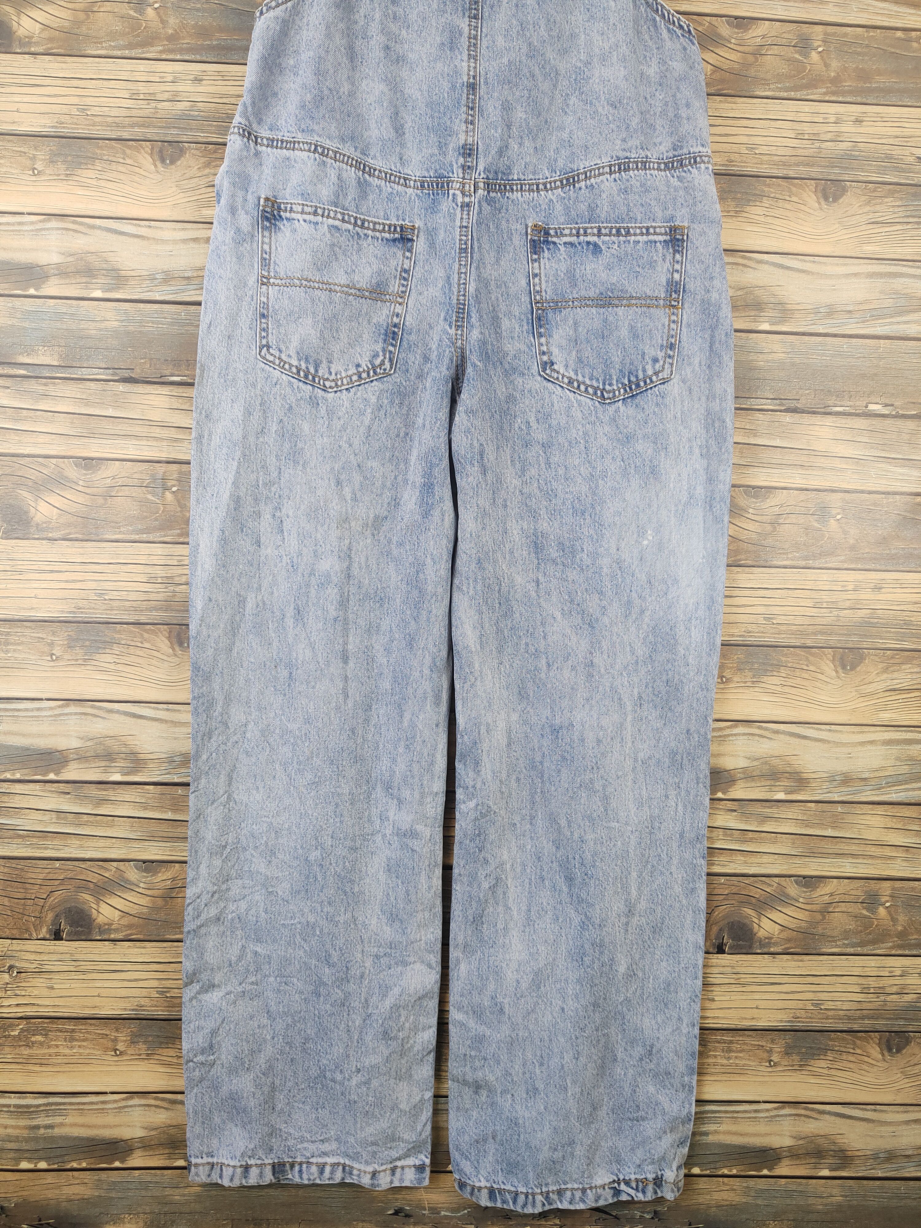 Japanese Brand × Vintage Streetwear Vintage Japan Brand Light Blue Denim Jumpsuits Size 34" / US 12 / IT 48 - 12 Thumbnail