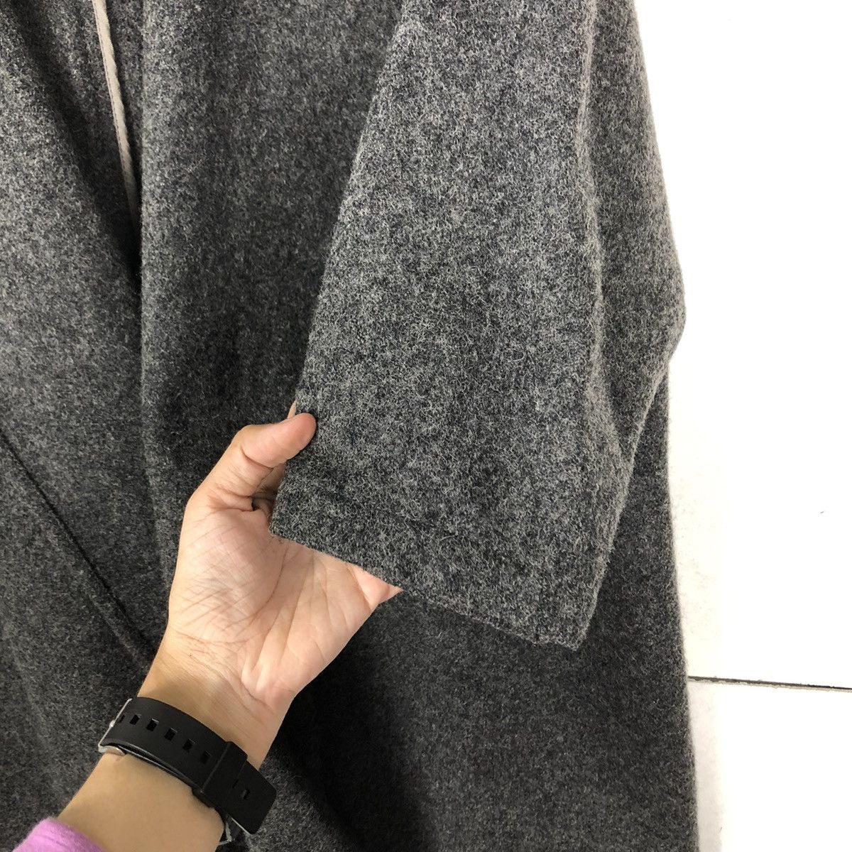Comme des Garcons 🔥VINTAGE 80’s COMME DES GARCONS WOOL DOUBLE BREAST HOODIE Size US L / EU 52-54 / 3 - 14 Thumbnail