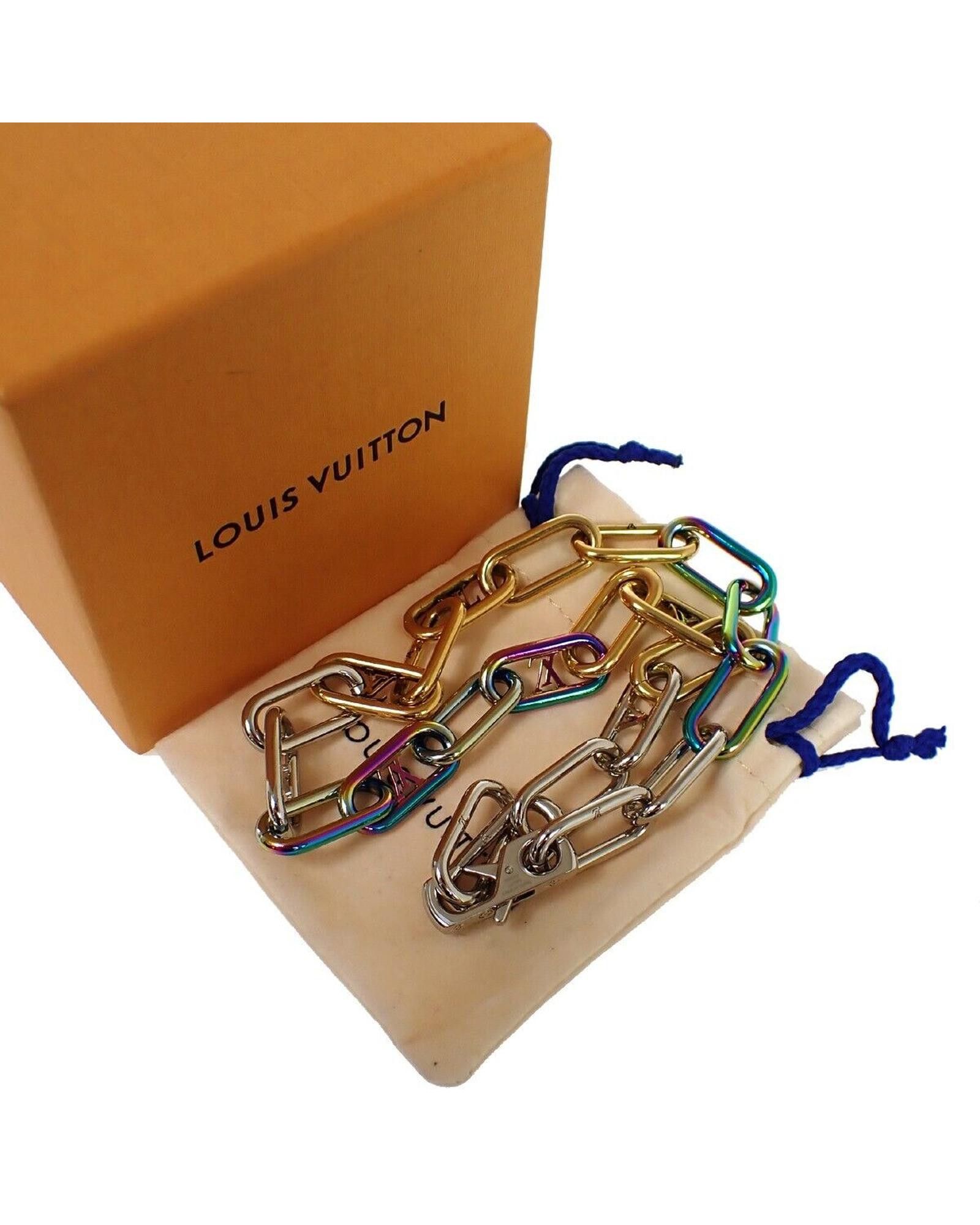 image of Louis Vuitton Multicolored Signature Chain Necklace, Women's