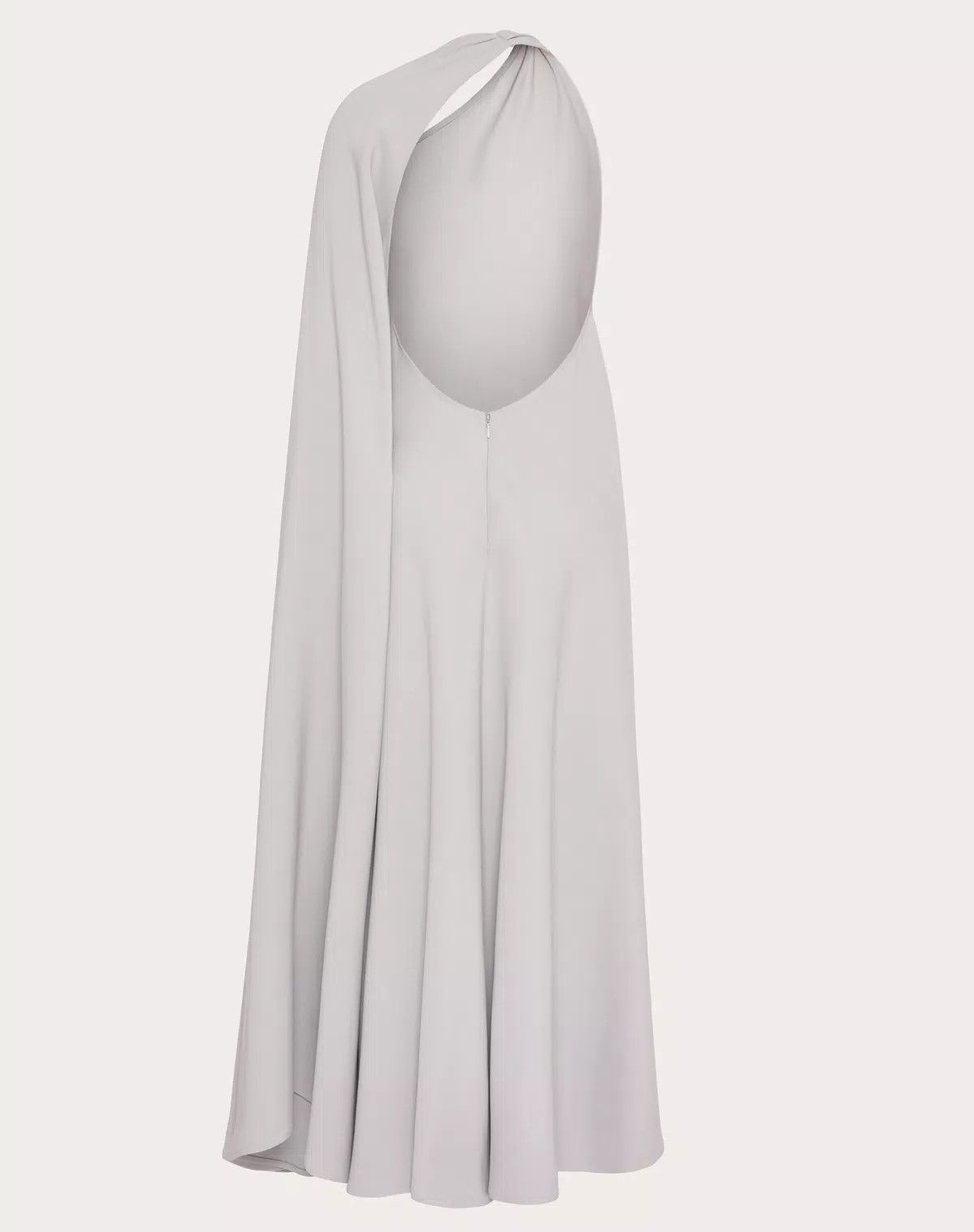 o1s1wg111125 Structured Couture Midi Dress in Gray