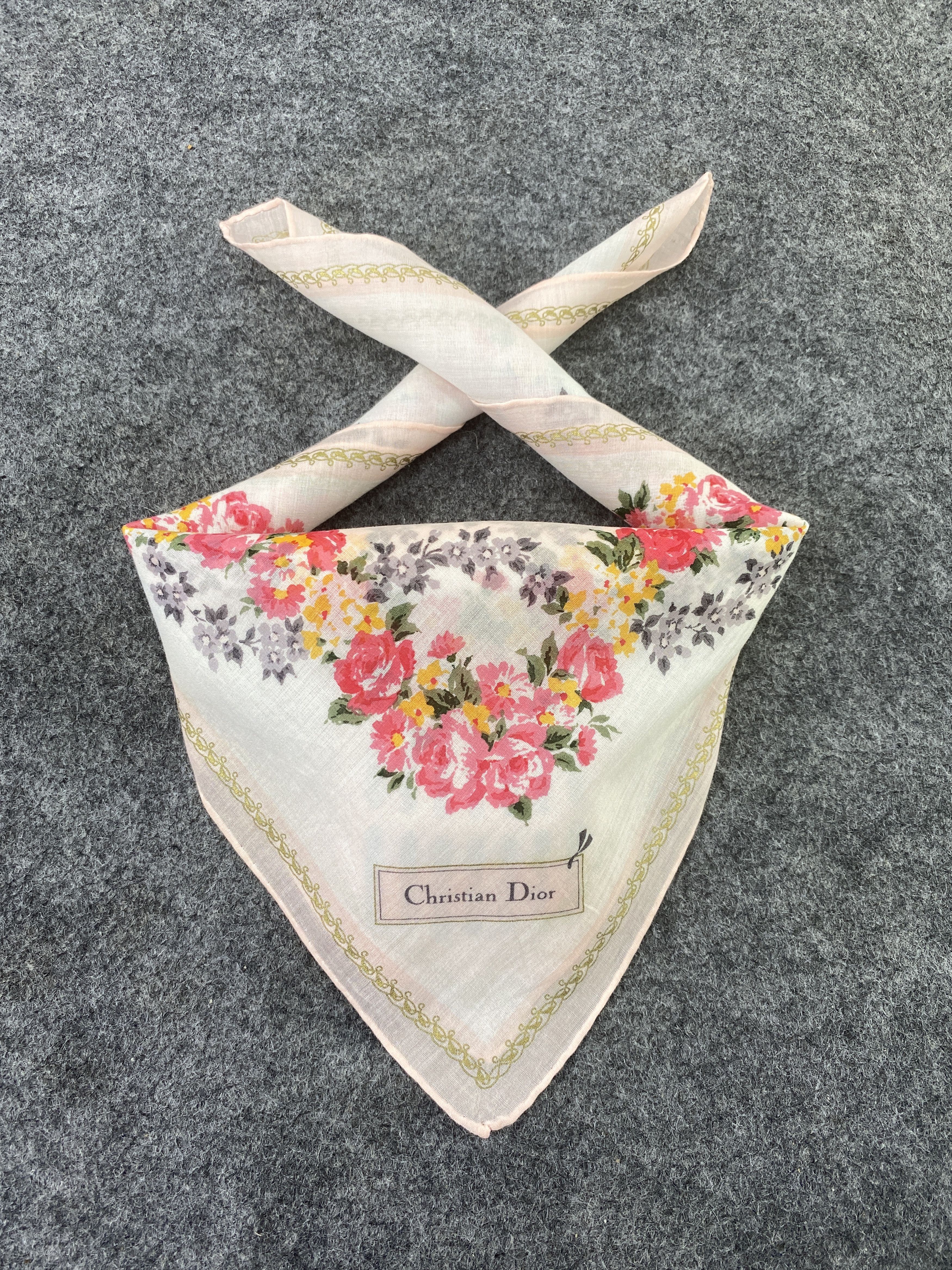 Christian Dior Monsieur × Vintage Christian Dior Handkerchief / Bandana / Neckerchief-B146 Size ONE SIZE - 2 Thumbnail