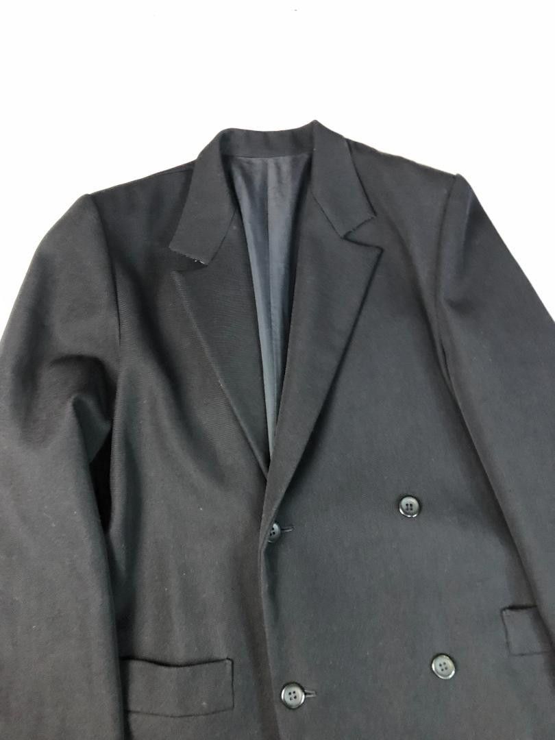 Y's Yohji Yamamoto 80s Black Wool Long Coat