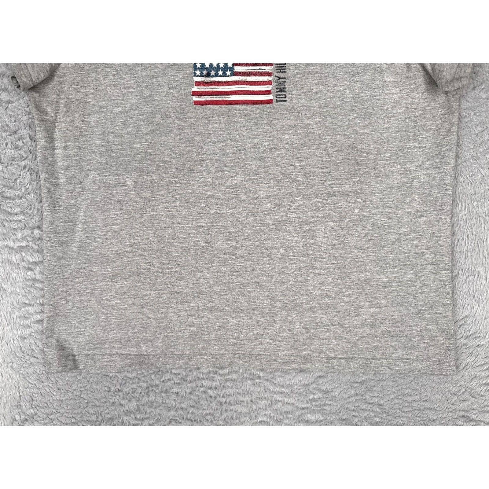 Tommy Hilfiger Tommy Hilfiger Shirt Womens XL Gray Crew Neck Short Sleeve USA Flag Tee Casual Size XL / US 12-14 / IT 48-50 - 5 Thumbnail