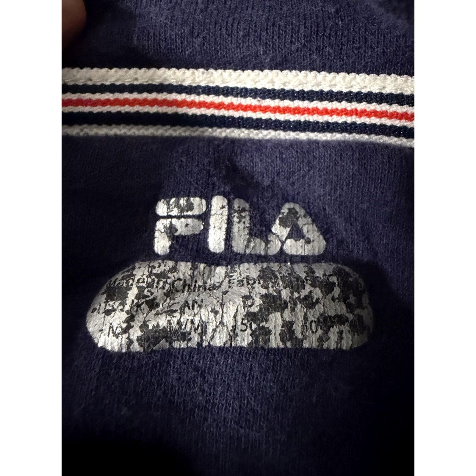 Fila Fila Track Jacket Mens M Blue Full Zip Stand Collar Knit Pockets Athletic Size US M / EU 48-50 / 2 - 5 Thumbnail