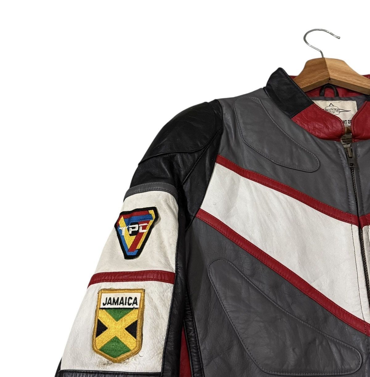 Japanese Brand Ultraman Dyna Bandai Type SG03 Combat Cowhide Leather Jacket Size US L / EU 52-54 / 3 - 6 Thumbnail