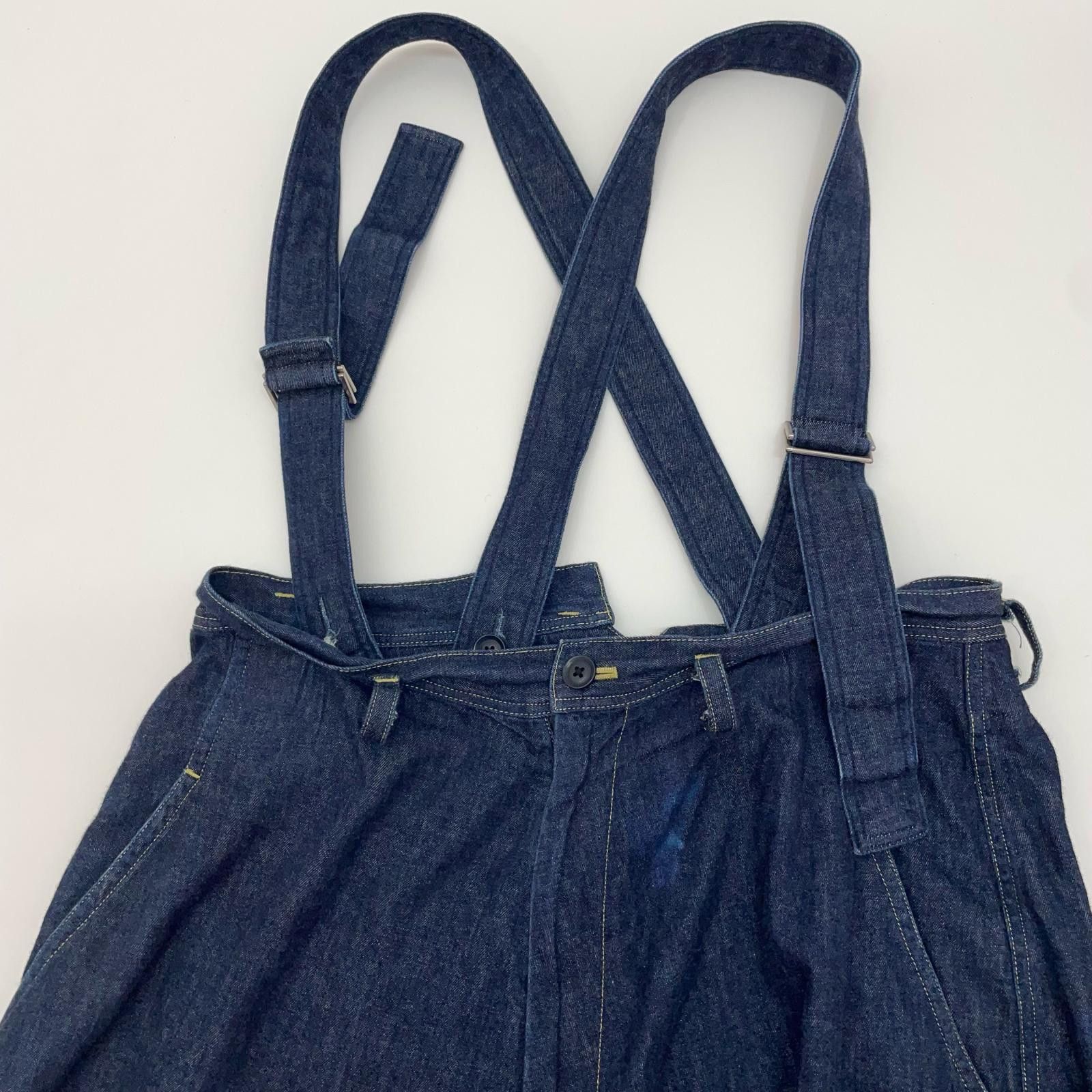 Yohji Yamamoto Yohji Yamamoto Ground Y Suspenders wide pants Size US 33 - 3 Thumbnail
