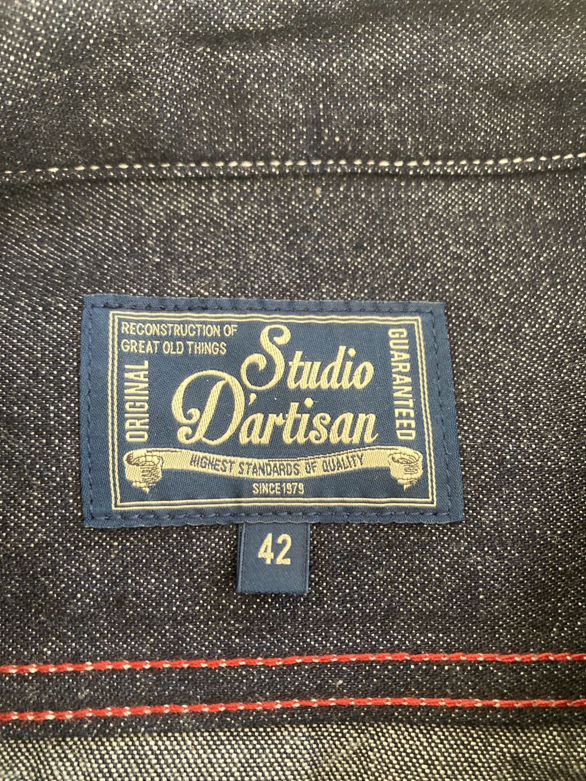 Studio D'Artisan Studio D'artisan Selvedge Denim Shirt Size US M / EU 48-50 / 2 - 2 Thumbnail