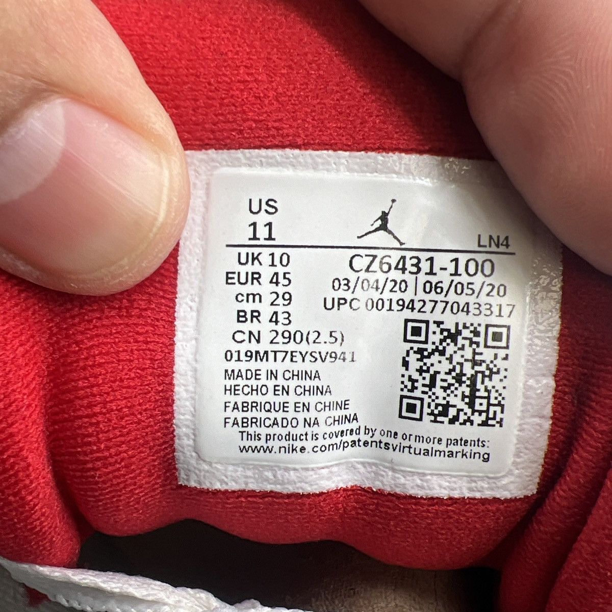 Jordan Brand Air Jordan 3 denim fire red Size US 11 / EU 44 - 9 Thumbnail