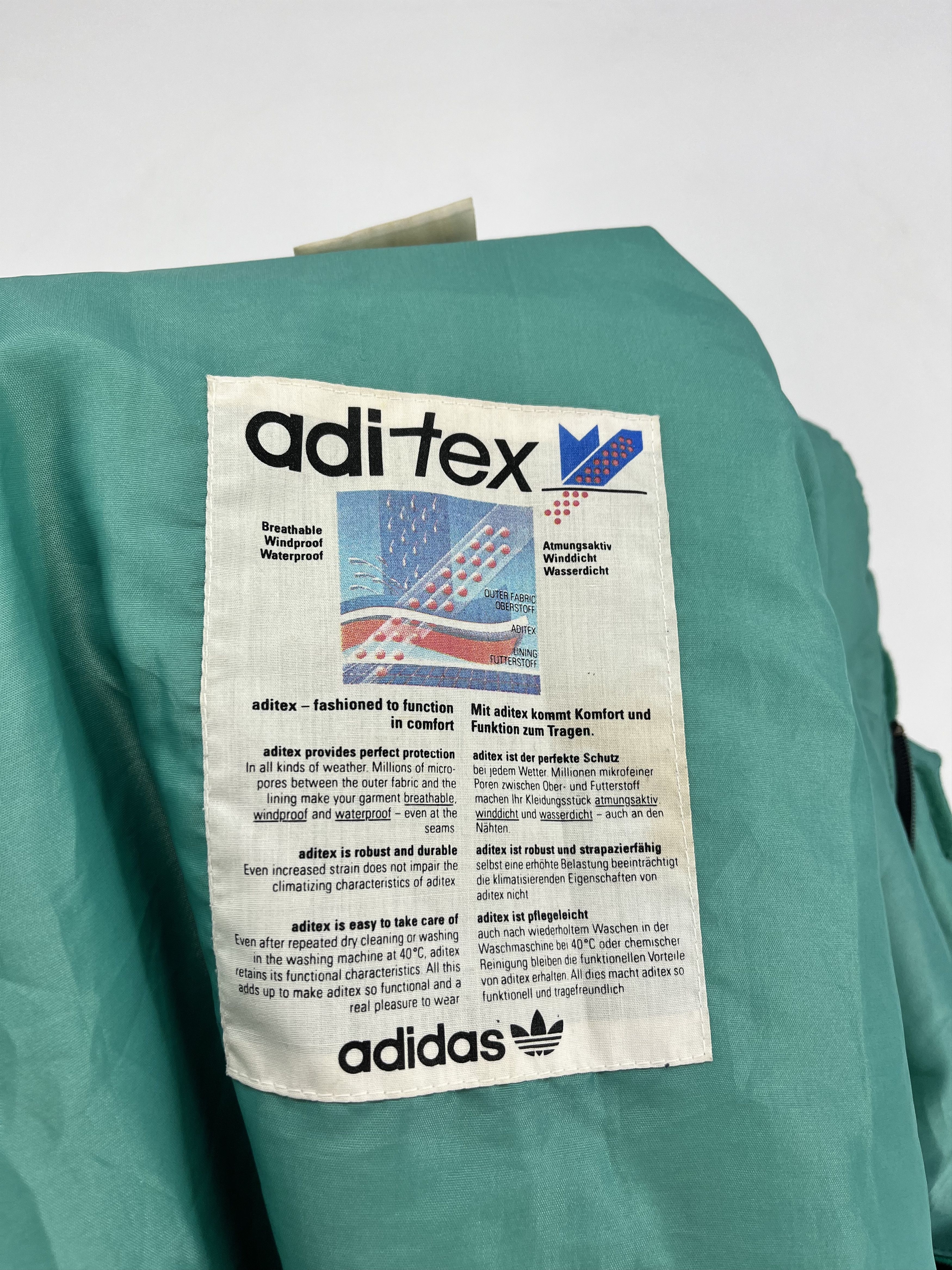 Adidas × Vintage Made in Yugoslavia Adidas Aditex Colourful Waterproof Jacket Size US M / EU 48-50 / 2 - 12 Thumbnail