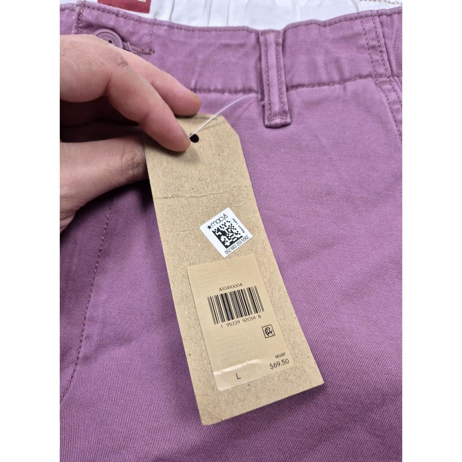Levi's Pants Mens L 36x30 Pink XX Chino EZ Taper Stretch Elastic