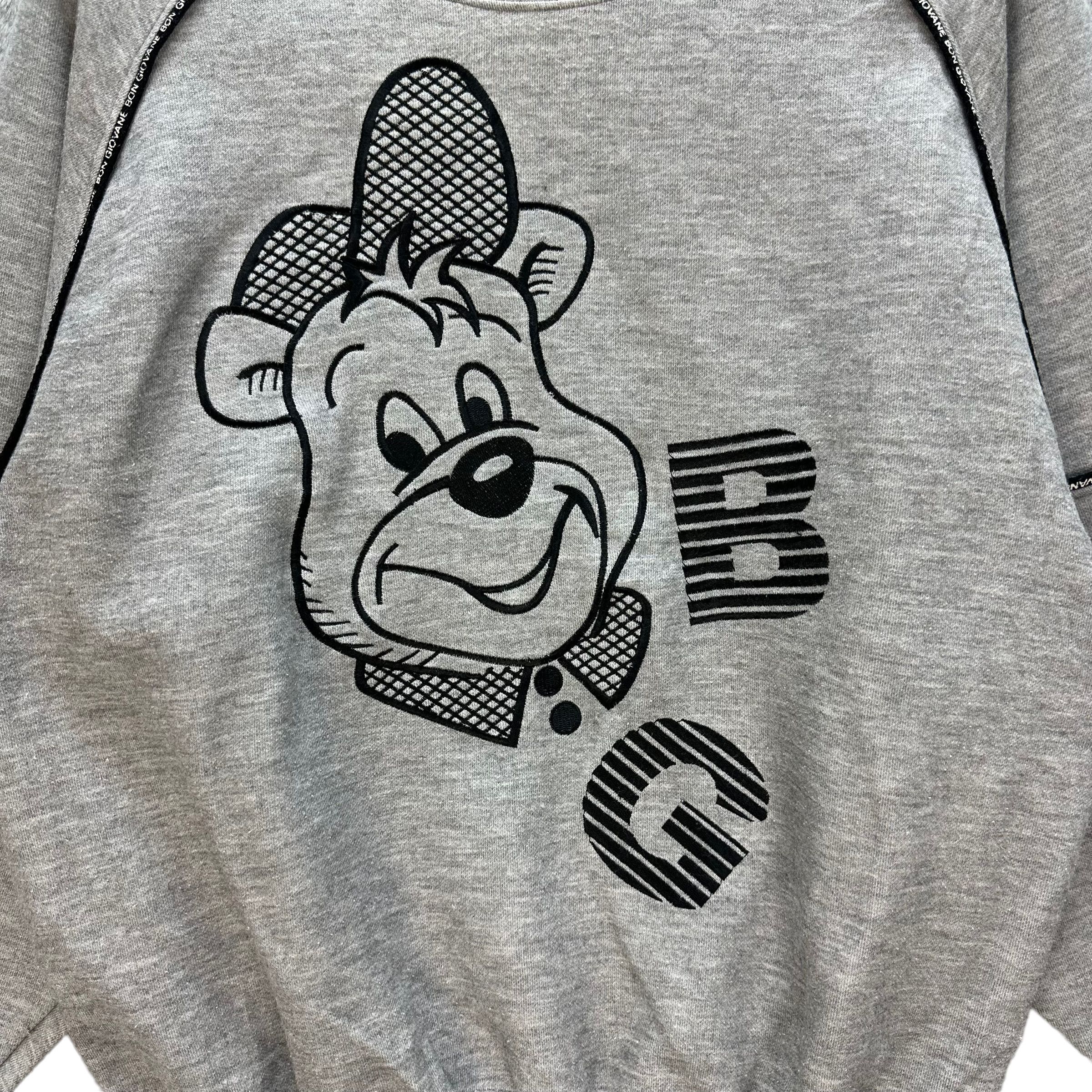 Japanese Brand BON GIOVANE BIG LOGO SWEATSHIRTS #7889-188 Size US M / EU 48-50 / 2 - 5 Thumbnail