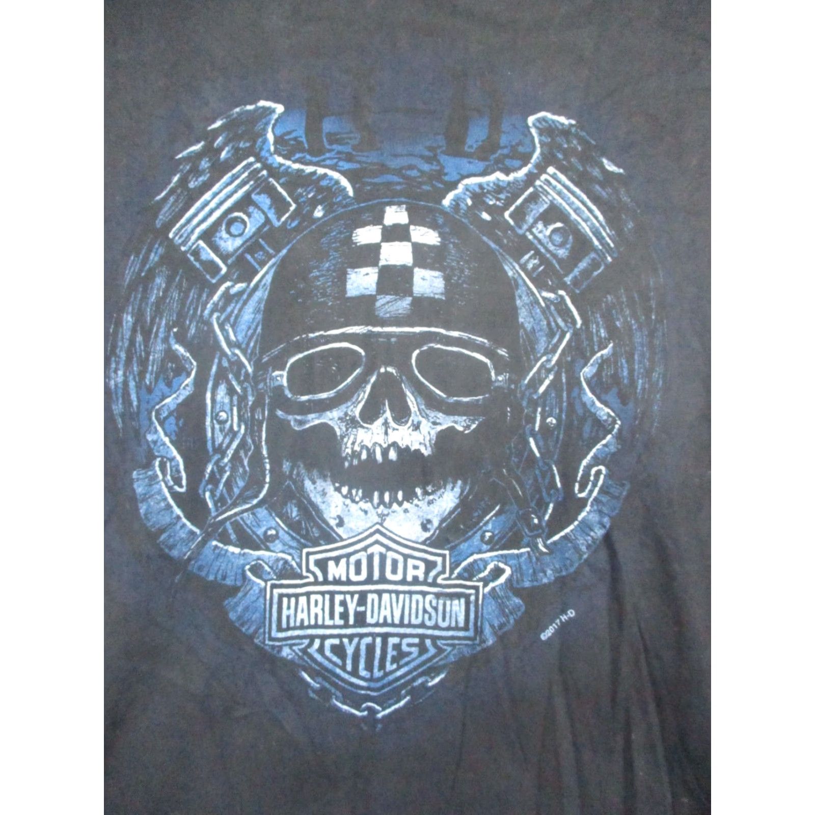 Harley Davidson Harley-Davidson Shirt Mens Large Short Sleeve Skull Biker Rocky Top TN Black Crew Neck T-Shirt 2010s Graphic Print Size US L / EU 52-54 / 3 - 2 Thumbnail