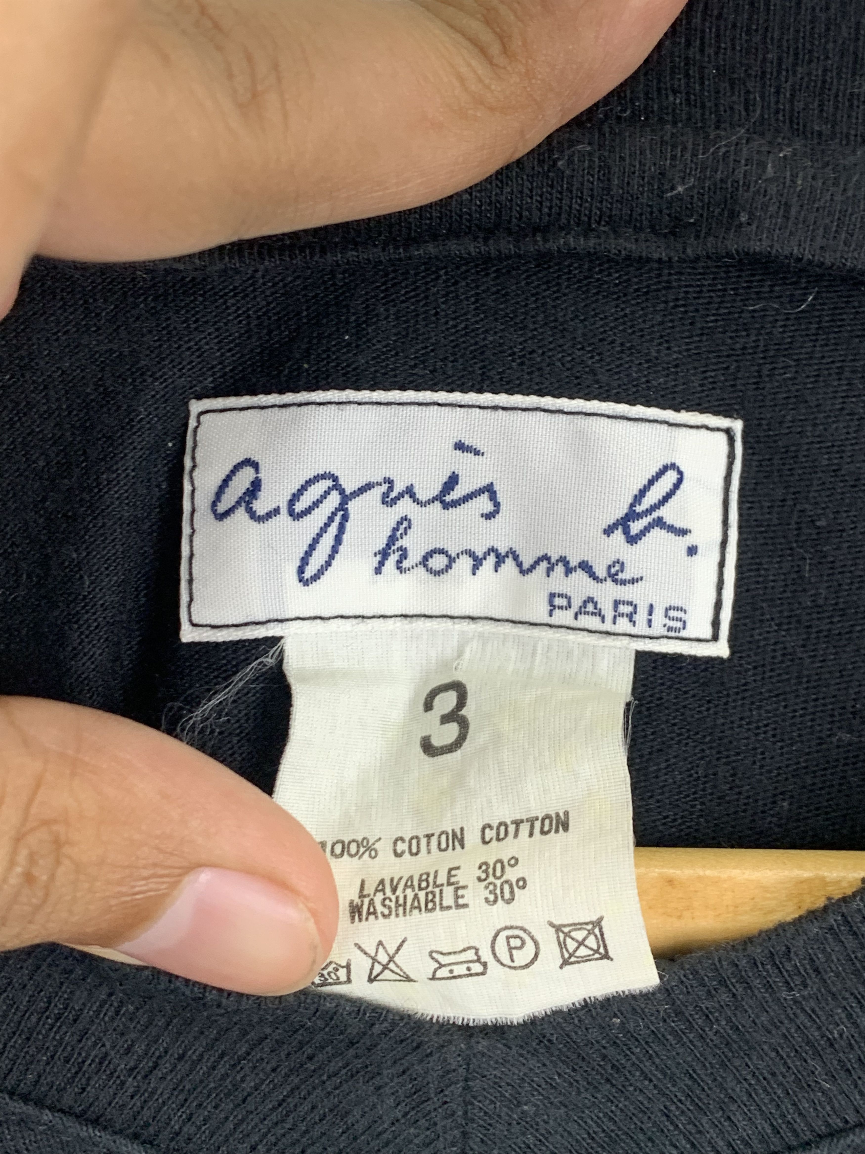 Vintage Vintage Agnes B. Blank Long Sleeve Tee TA0109 Size US L / EU 52-54 / 3 - 5 Thumbnail