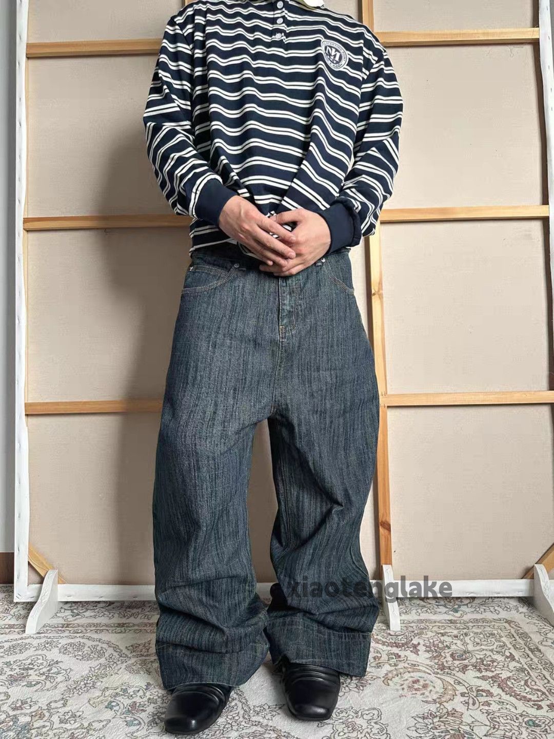Jean ltx maisonmargiela marni style playboicati baggy jeans Size US 28 / EU 44 - 2 Thumbnail
