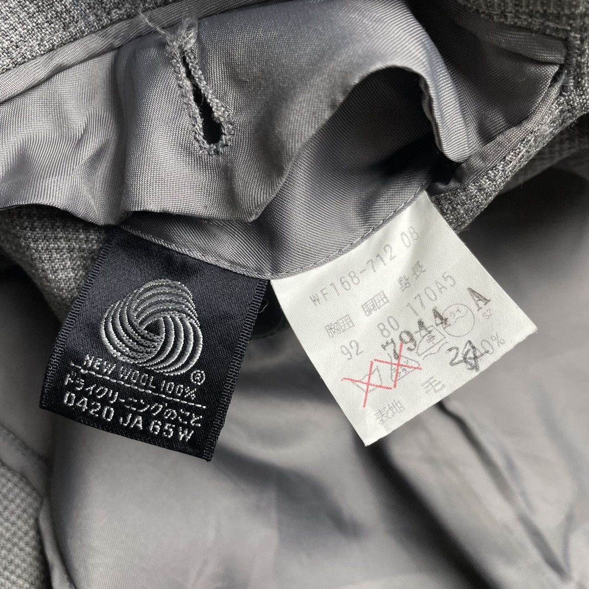 Burberry × Vintage VINTAGE BURBERRYS PURE NEW WOOL CHECKERED BLAZER COAT JACKET Size US M / EU 48-50 / 2 - 10 Thumbnail