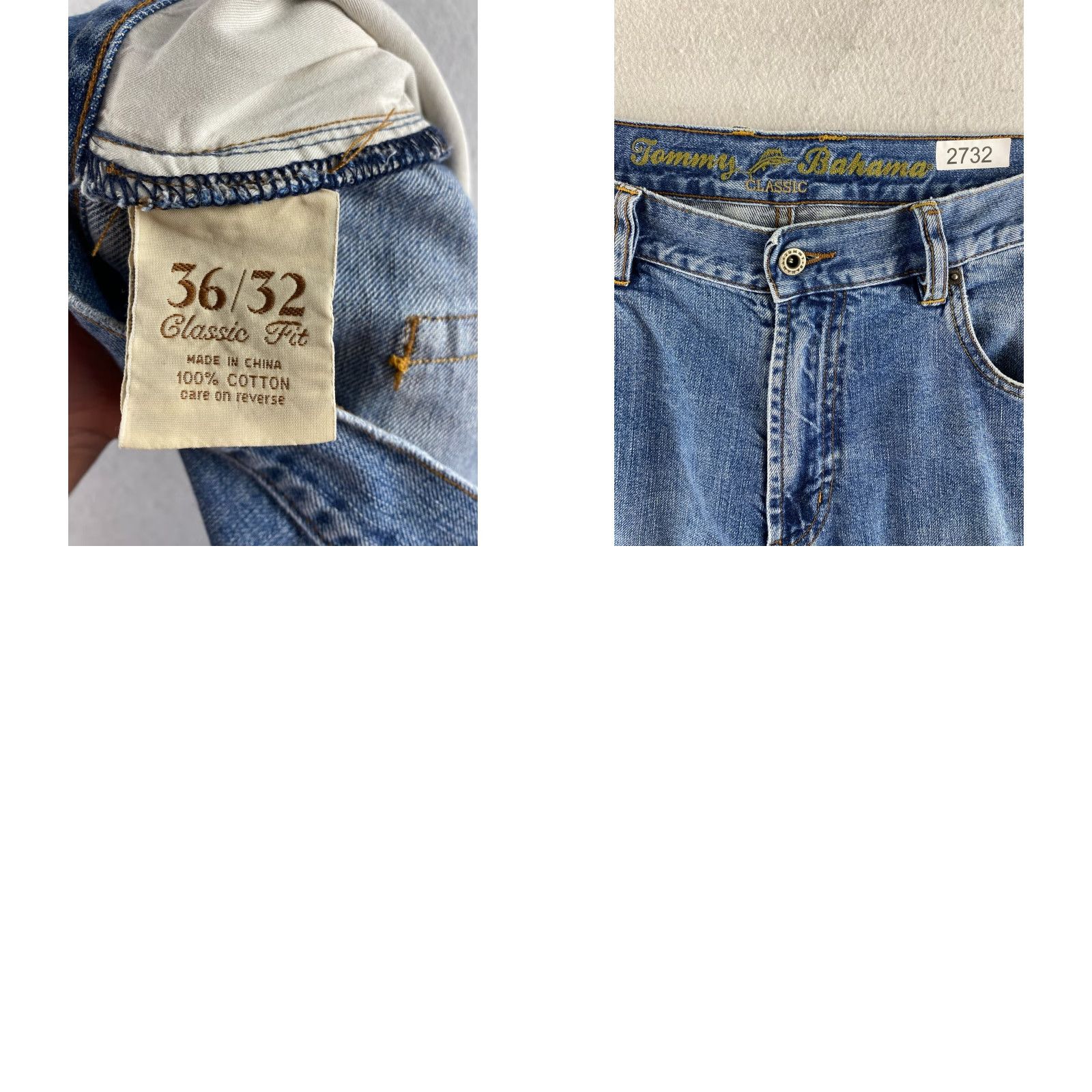 Tommy Bahama Tommy Bahama Jeans Mens 36 Blue Classic Fit Straight Distressed Denim Jeans Size US 36 / EU 52 - 11 Thumbnail